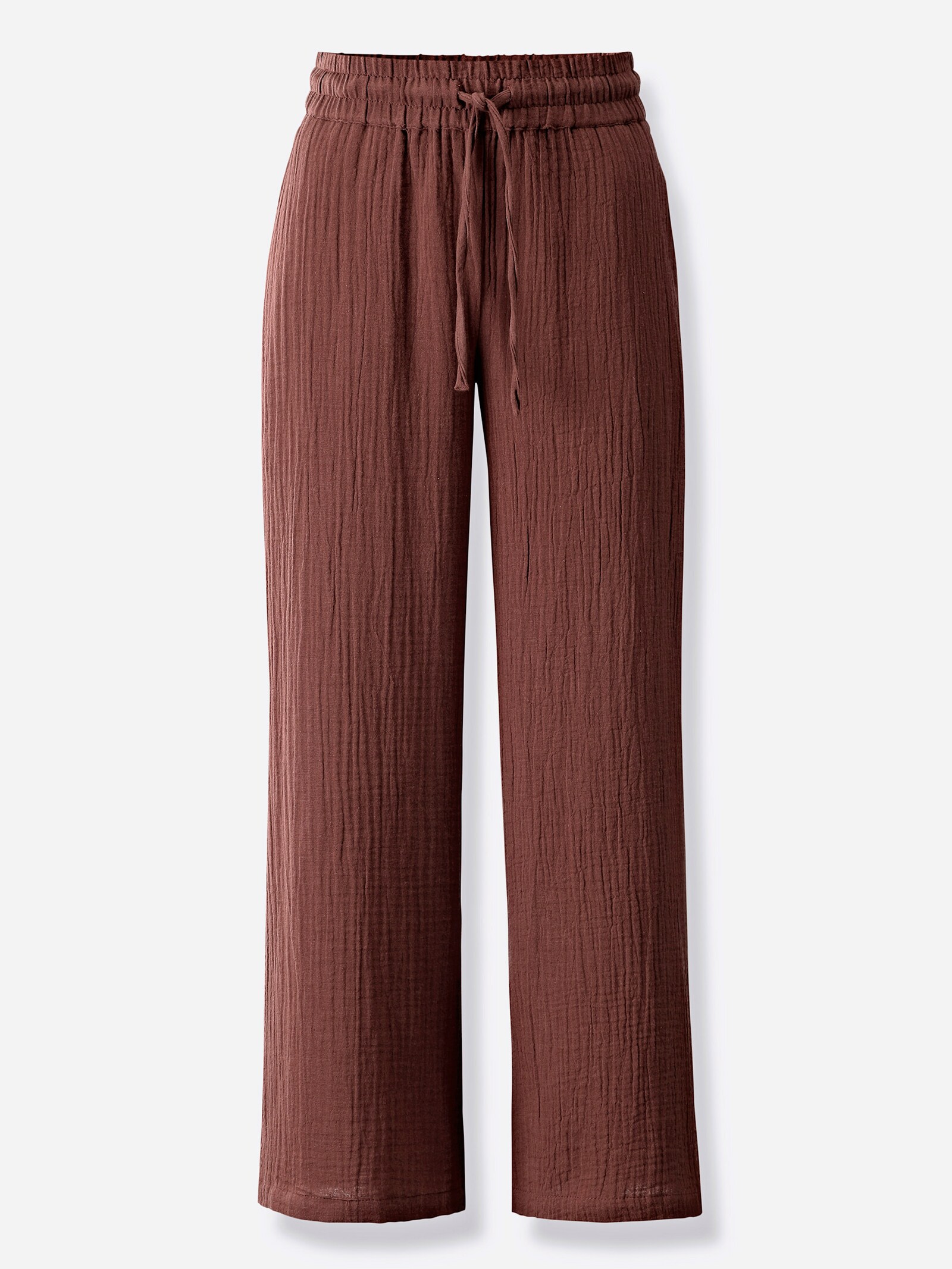 Culotte in Struktur-Qualität - rotbraun