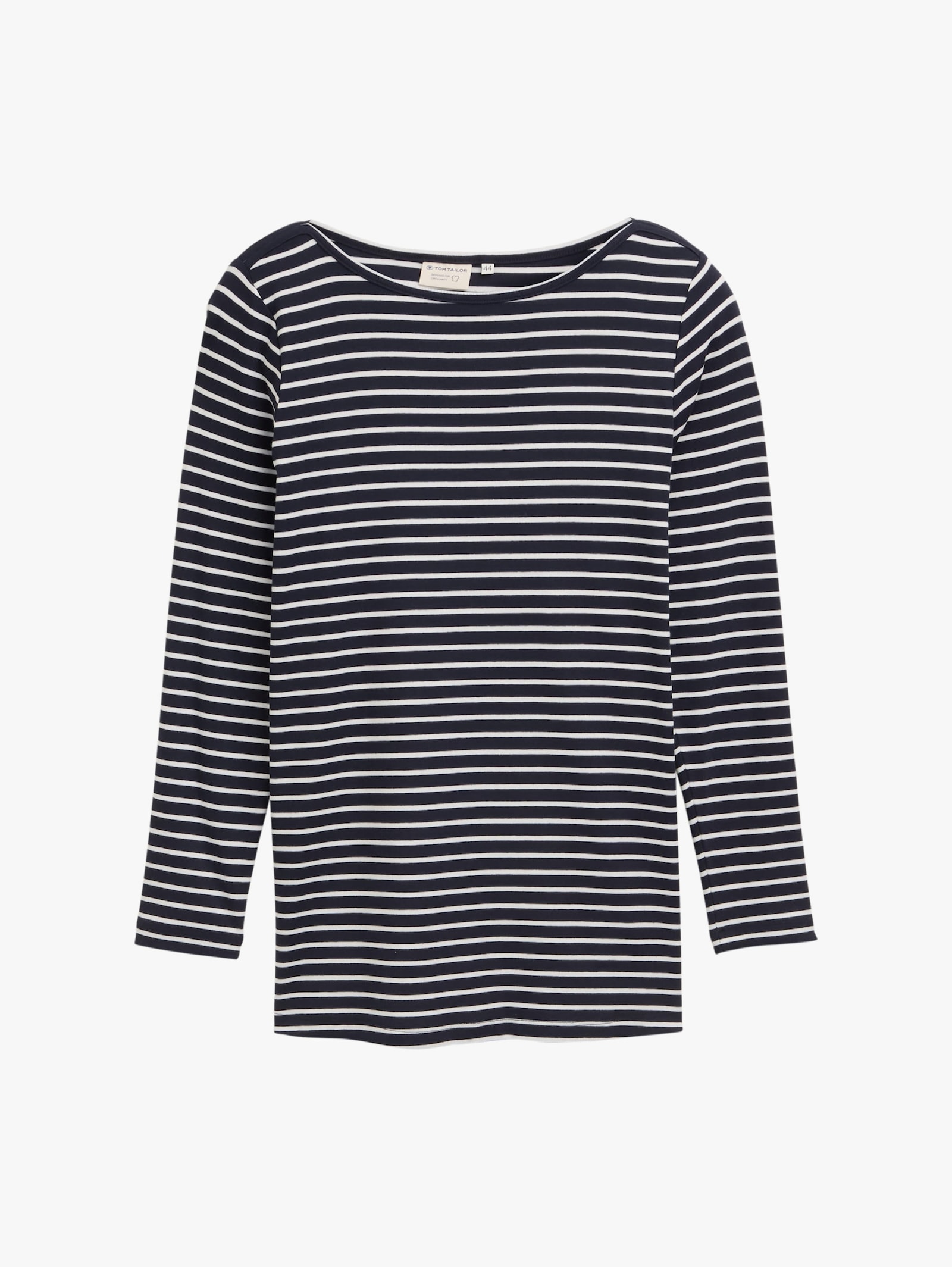 Langarmshirt - navy offwhite tee stripe
