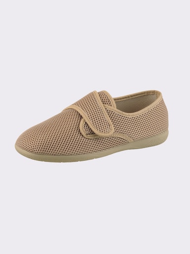 Hausschuh in Mesh-Qualität - camel