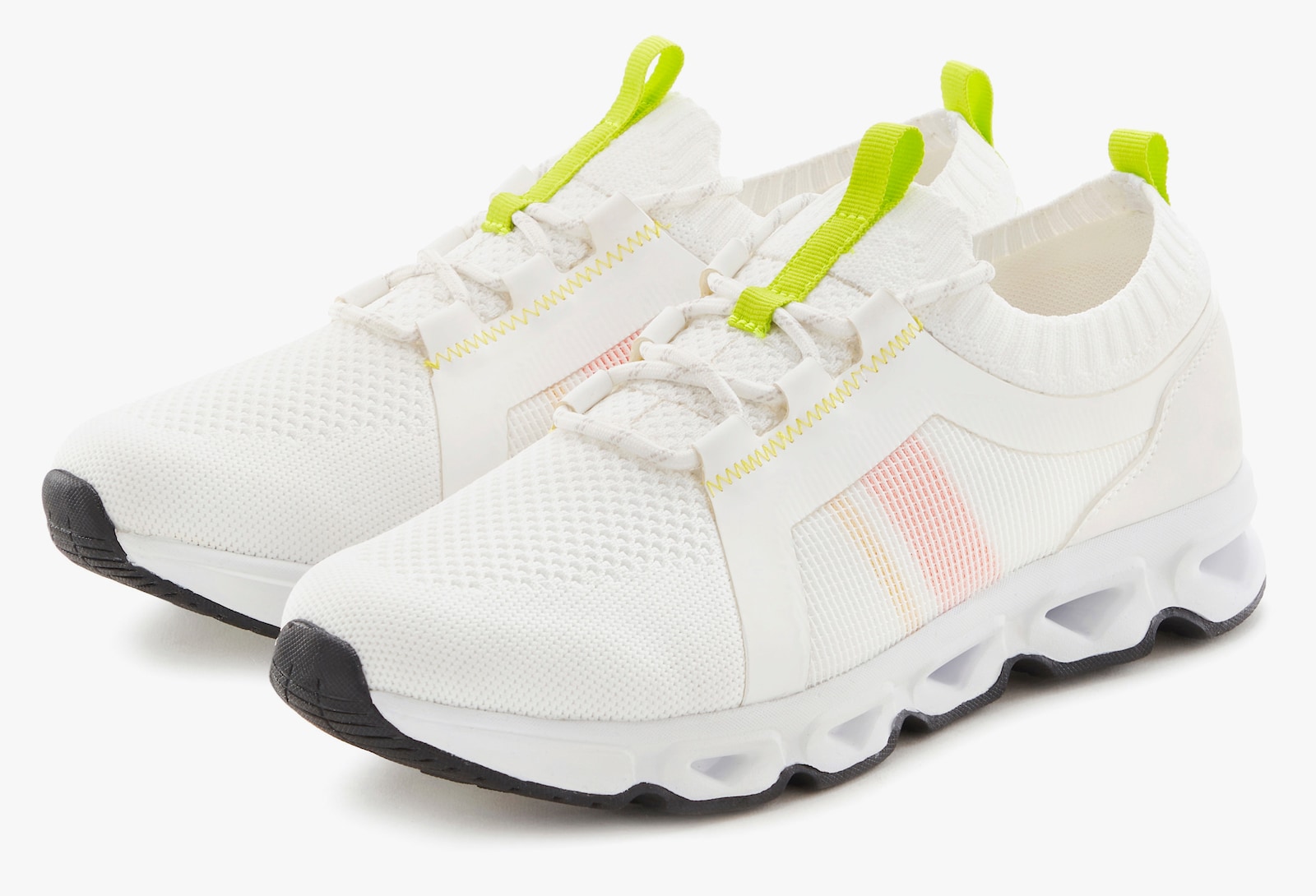 John Devin Sneaker - weiß/neon