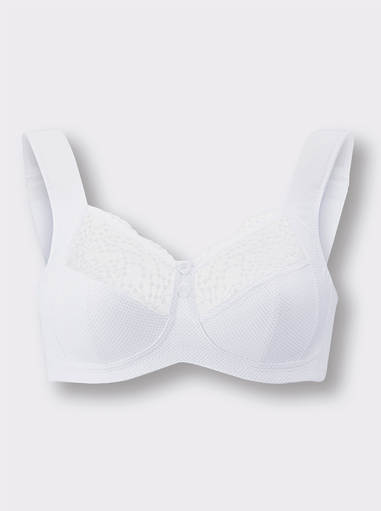 Soutien-gorge large sans armatures - blanc