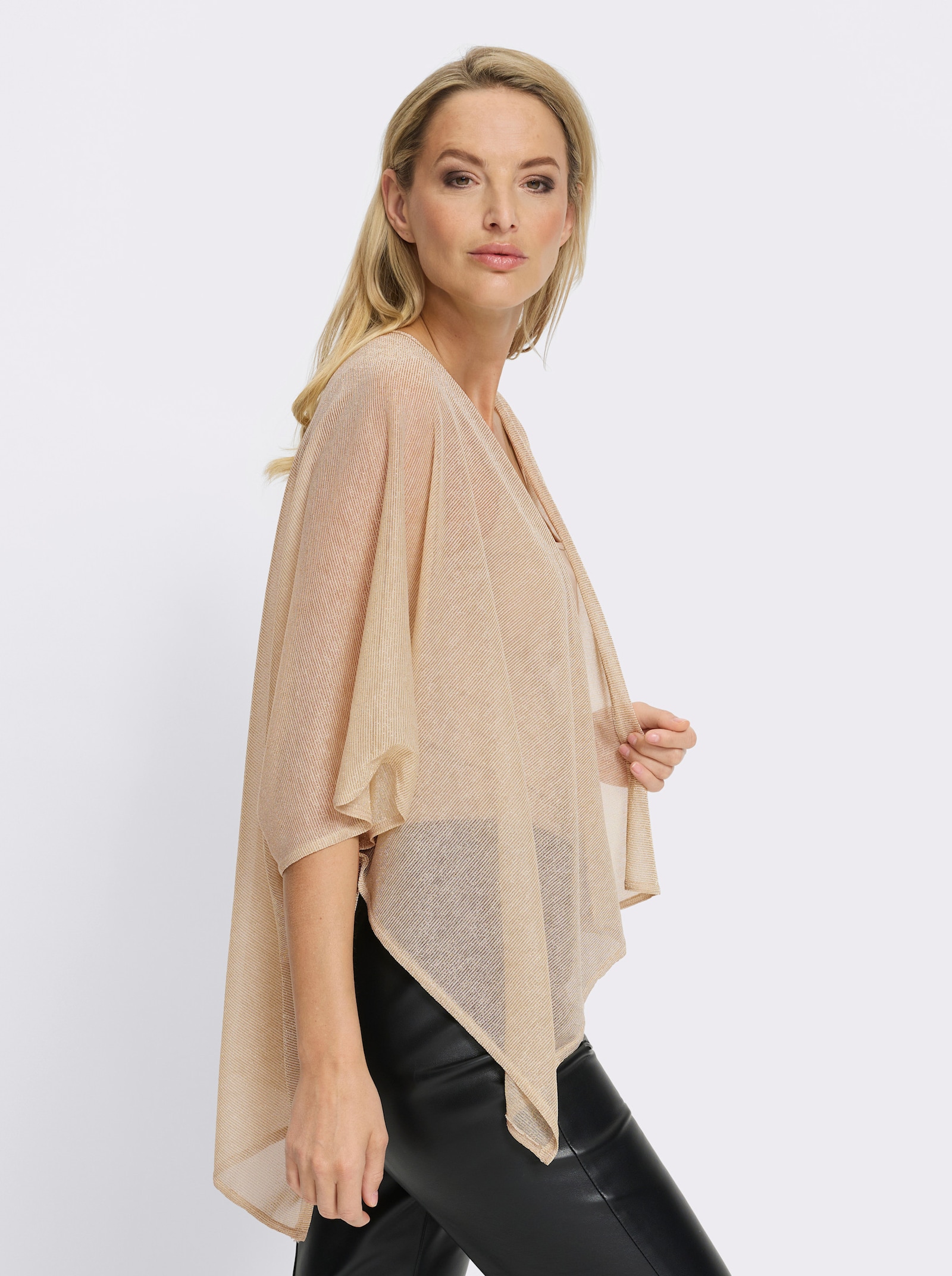 heine Veste légère avec fils brillants - couleur doré