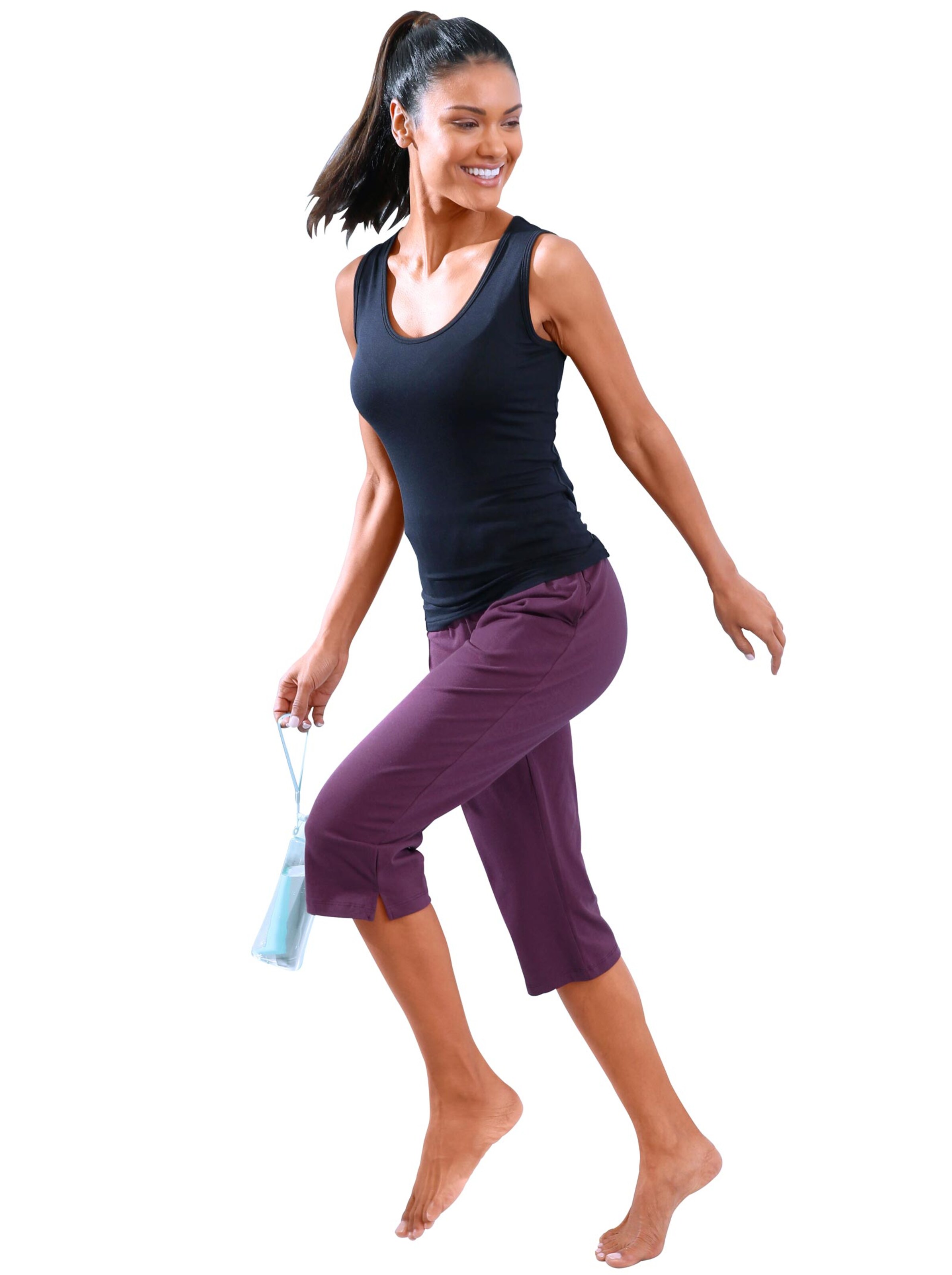 feel good Capri-Hosen - beere + marine