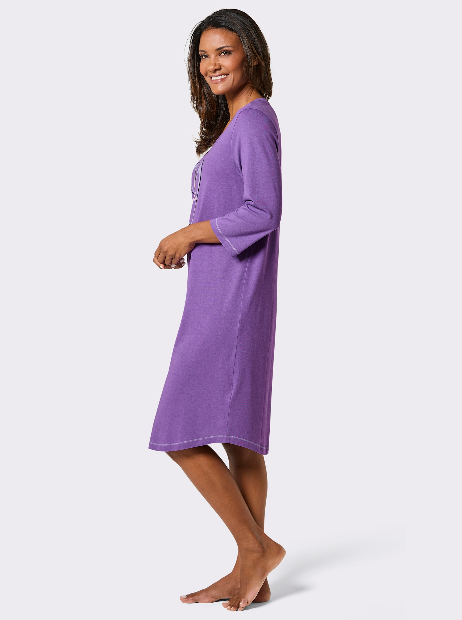 wäschepur Sleepshirts im Doppelpack - lila + hellrosé