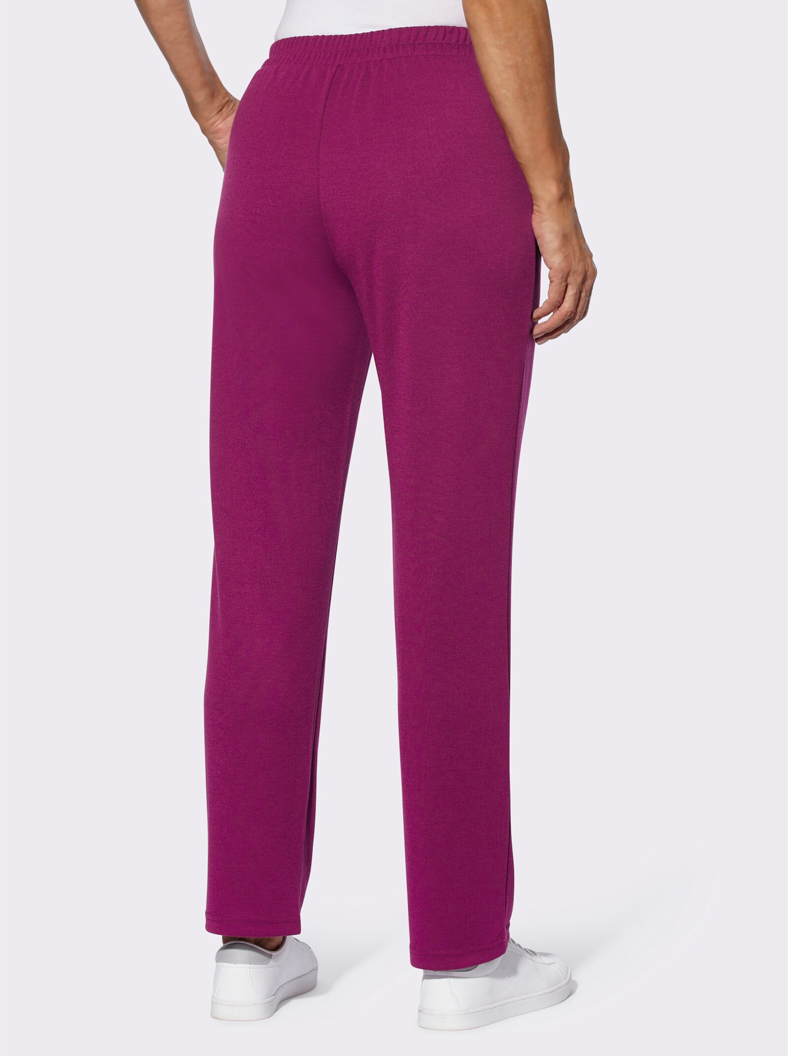 Šport. nohavice, viskóza - hnedofialová