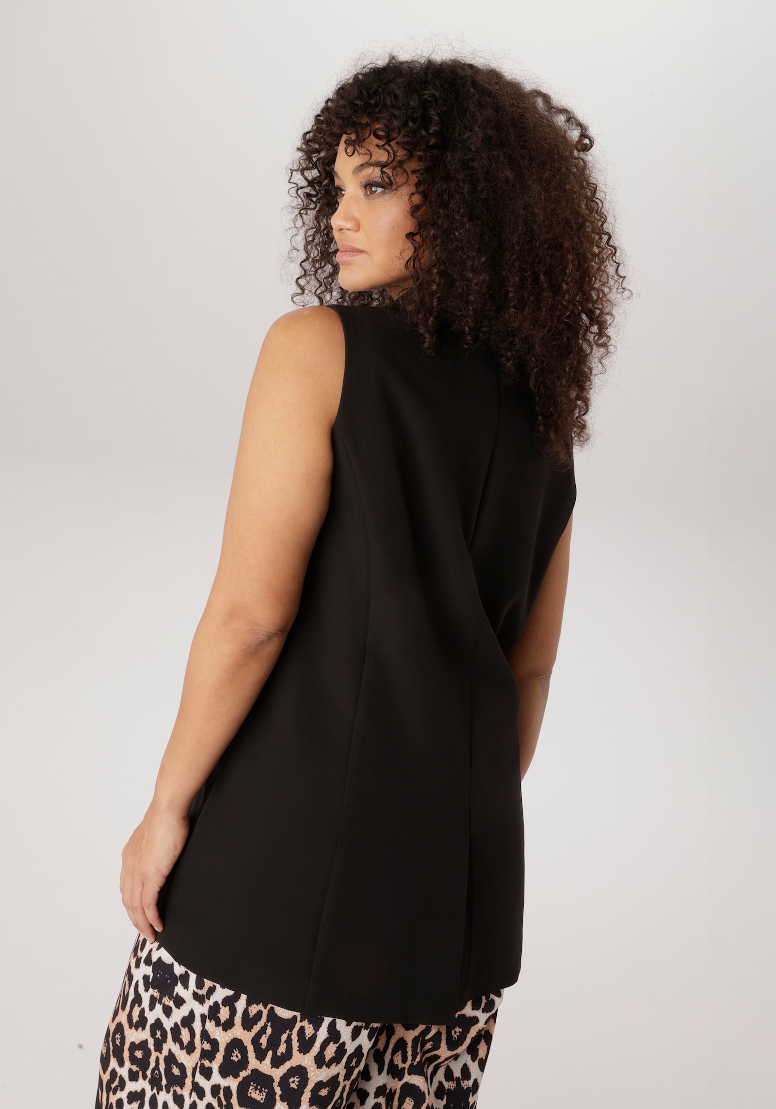 Aniston PLUS Longweste - schwarz