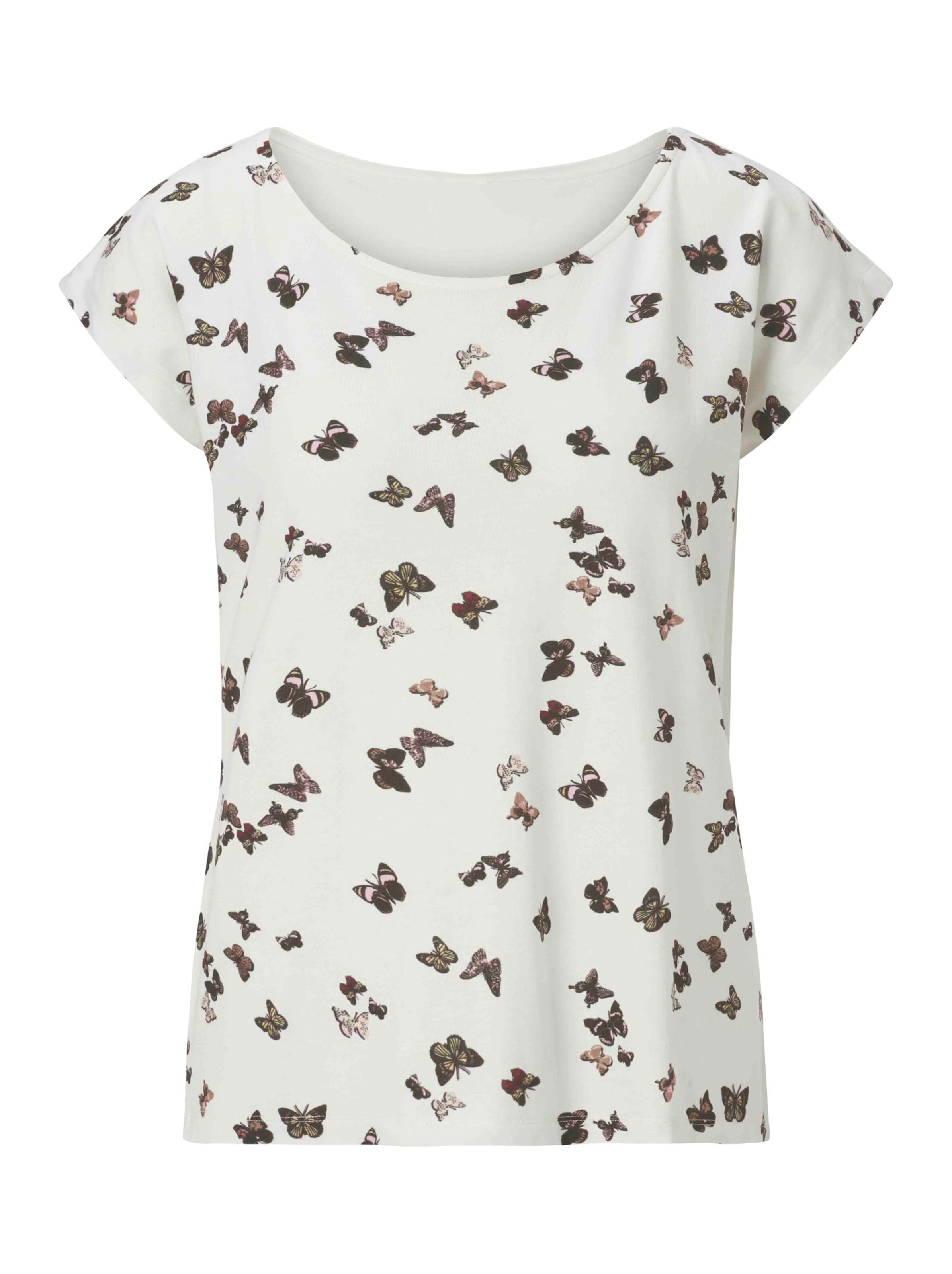 Shirt - wollweiß-gemustert