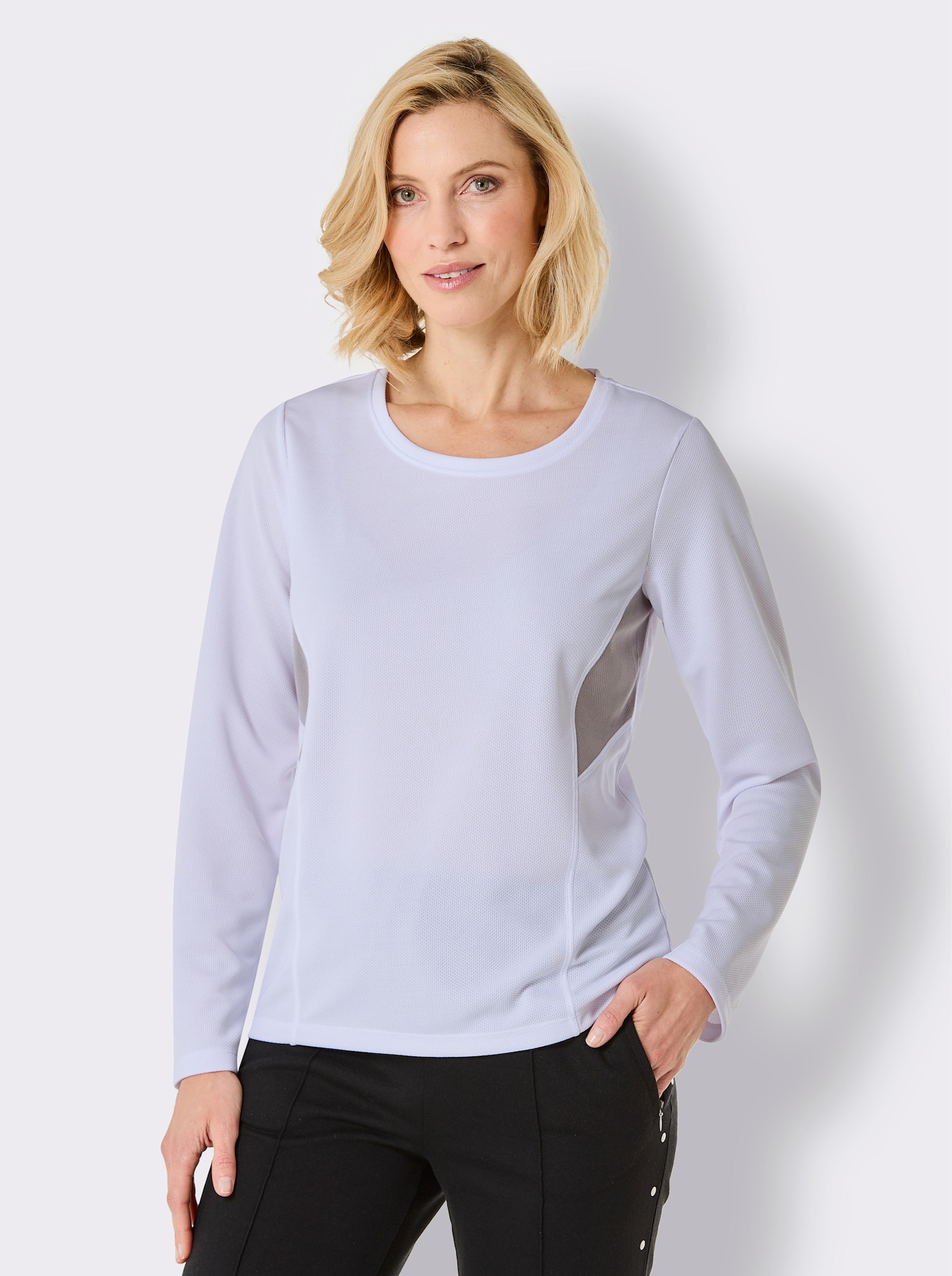 Catamaran Sports Funktionsshirt in atmungsaktiver Waffelstruktur - weiß