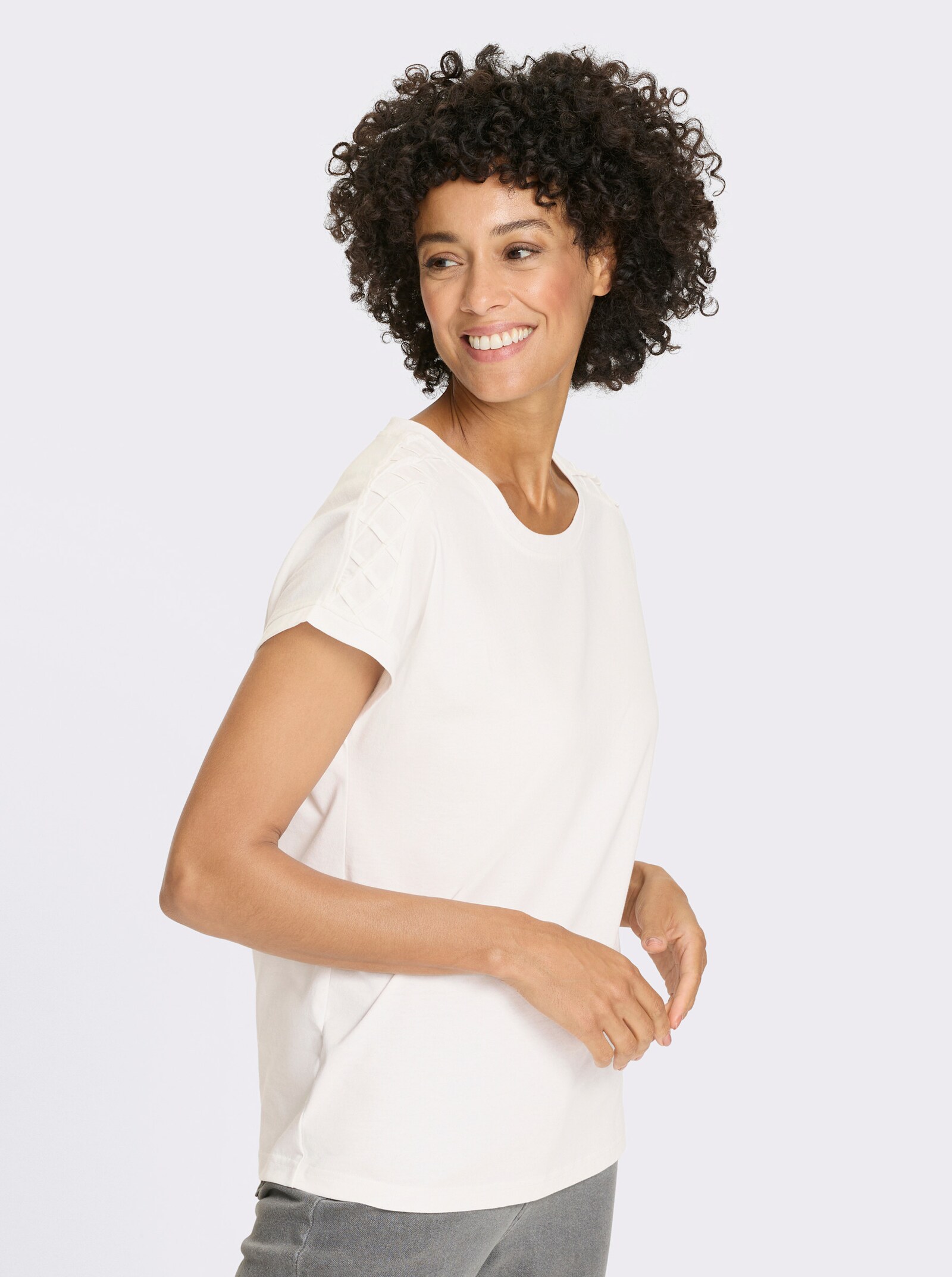 Tričko, okr.výstr., preš.-pepito - svetlobéžová