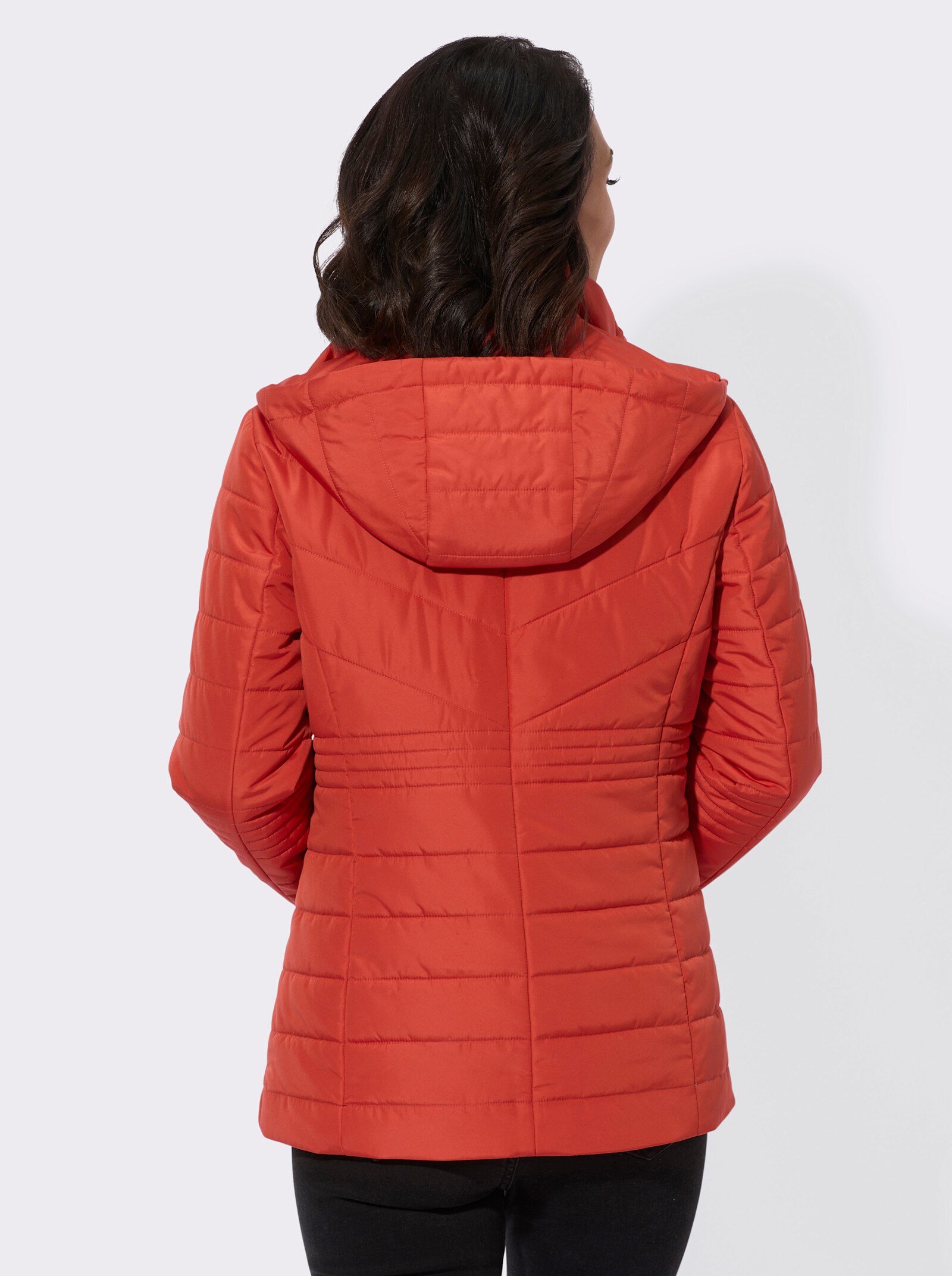 Steppjacke mit Flanell-Details - terra