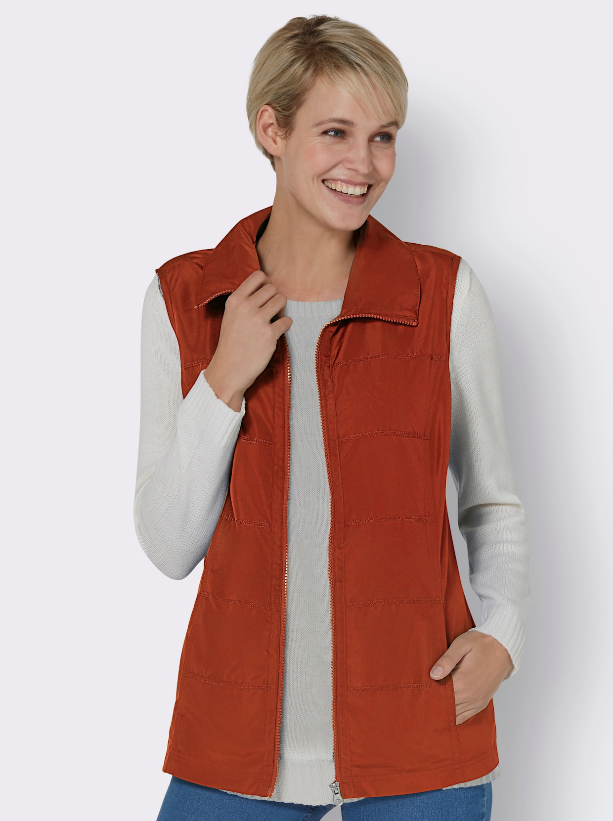 Gilet - roestrood