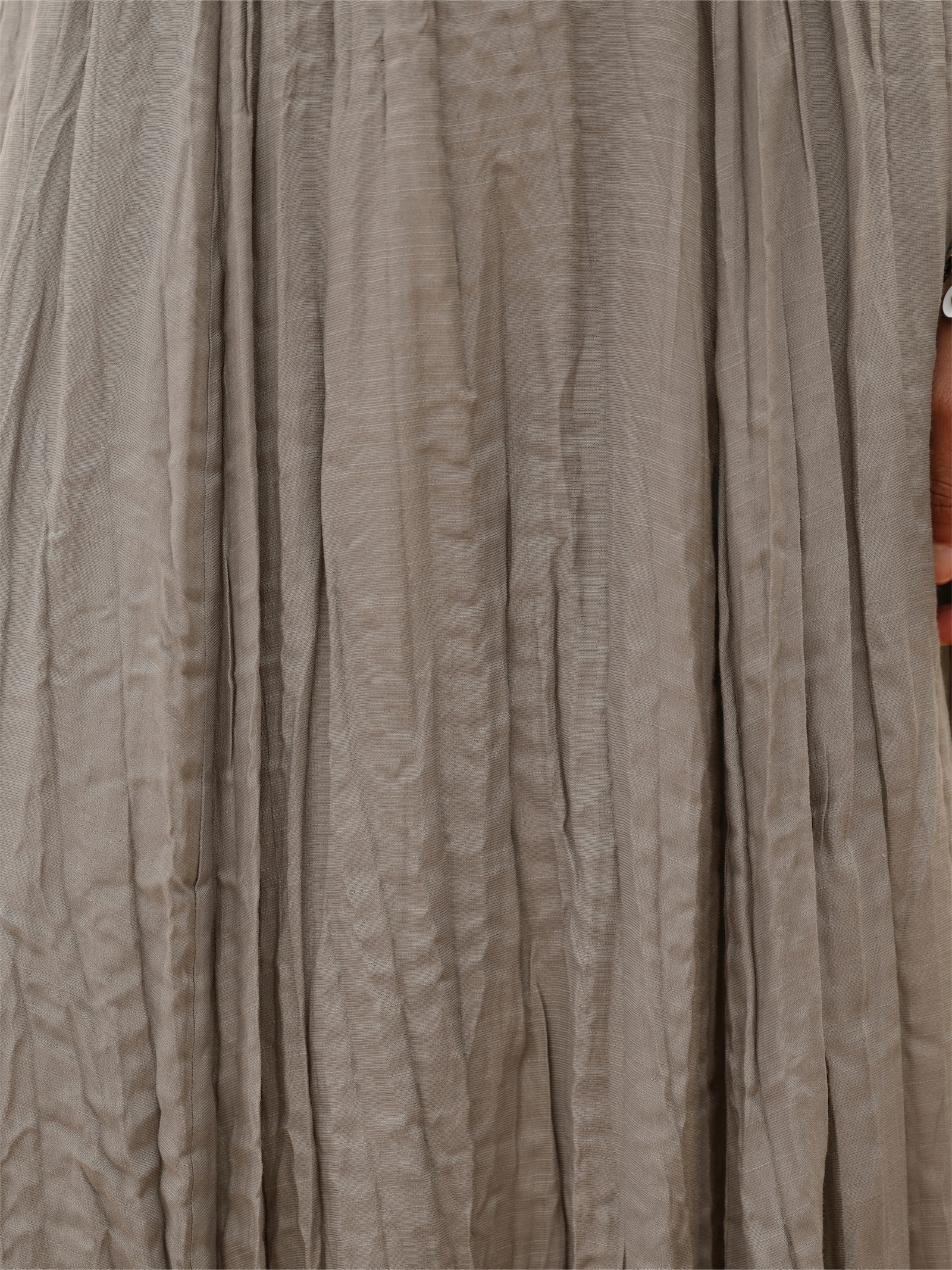 heine Bahnenrock mit Crinkle-Effekt - taupe