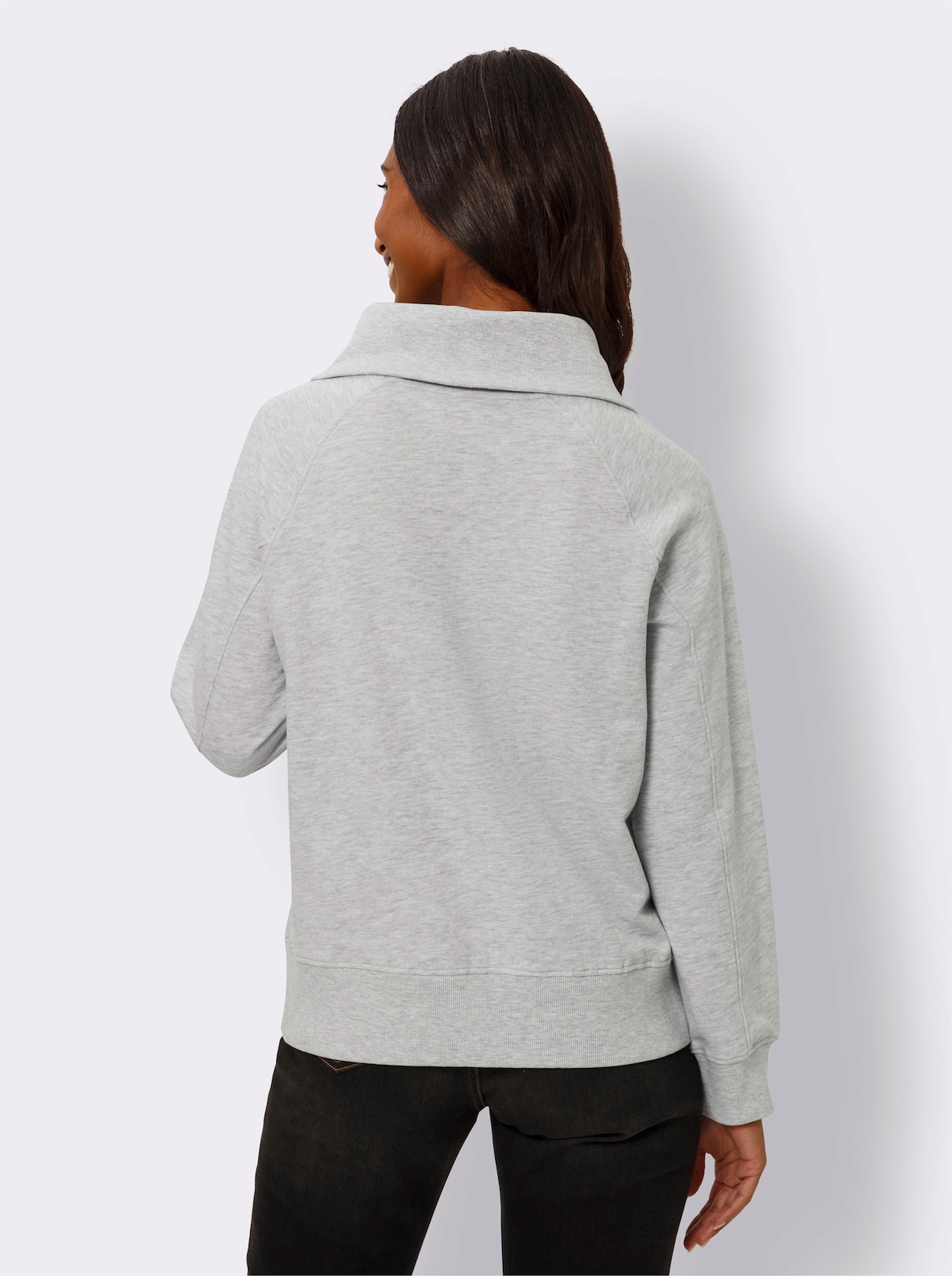 heine Sweatshirt - lichtgrijs gemêleerd