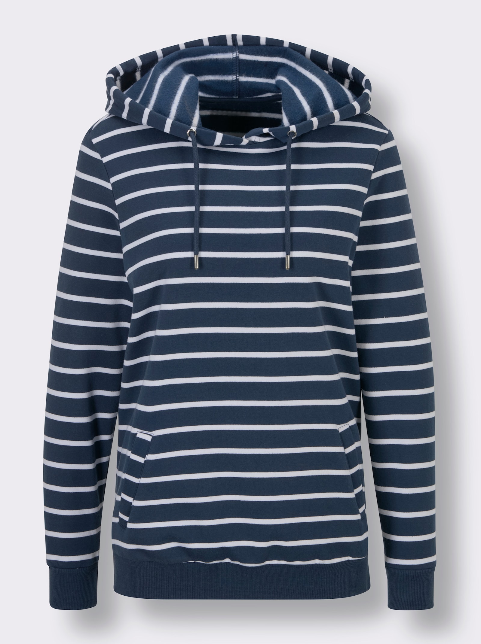 Catamaran Sports Sweatshirt - dunkelblau-weiß-gestreift