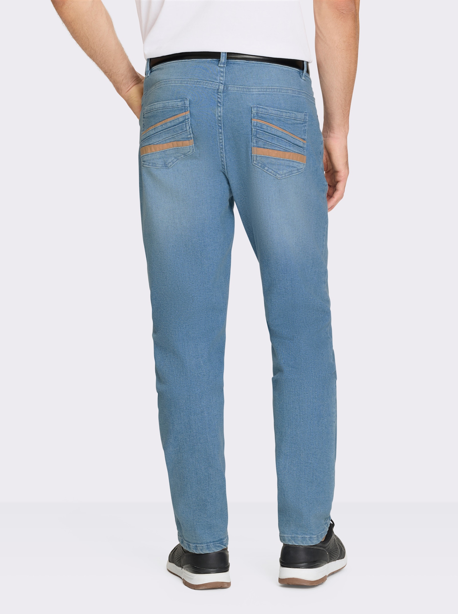 Marco Donati 5-Pocket-Jeans in Baumwoll-Stretch-Qualität - blue-bleached
