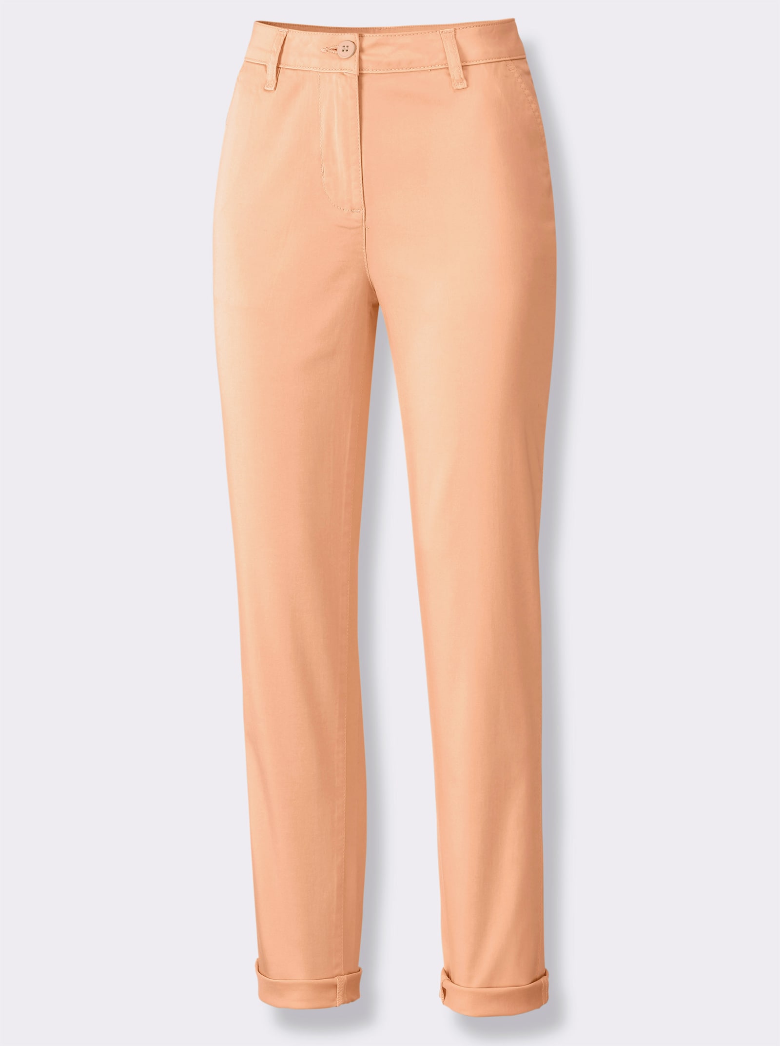Chinohose in Baumwoll-Stretch-Qualität - apricot