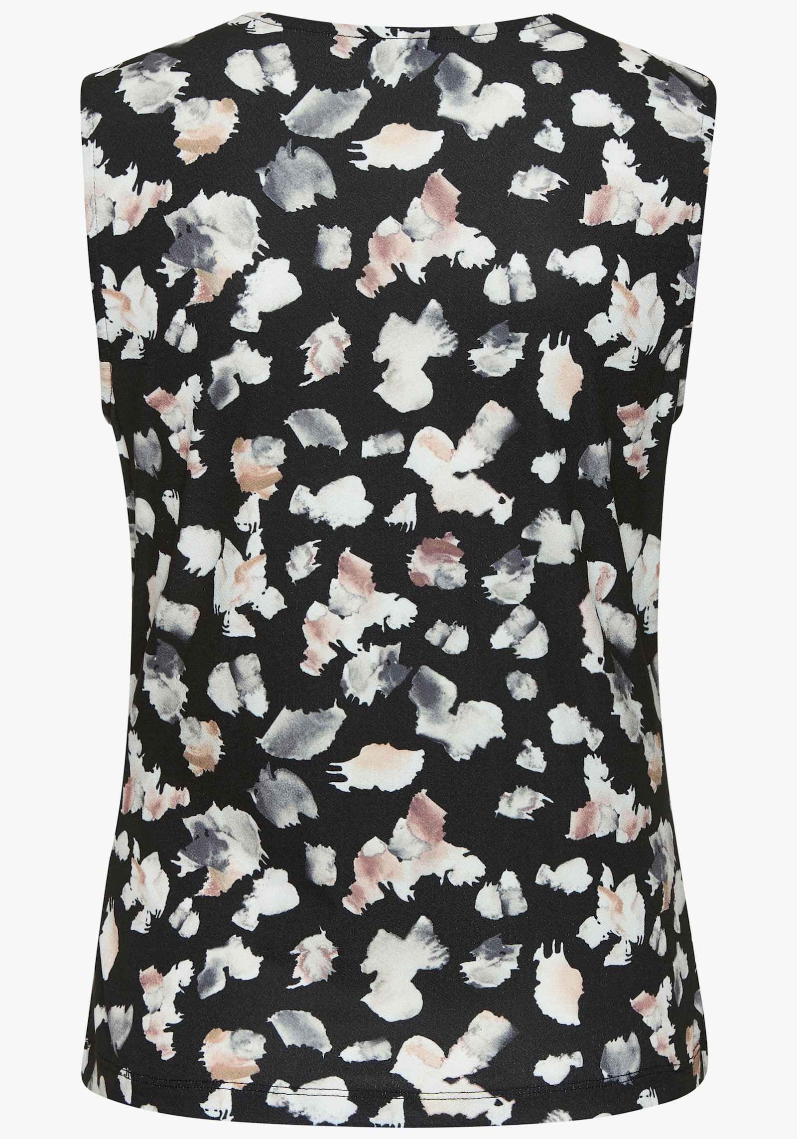 LASCANA Tanktop - zwart/multi bedrukt