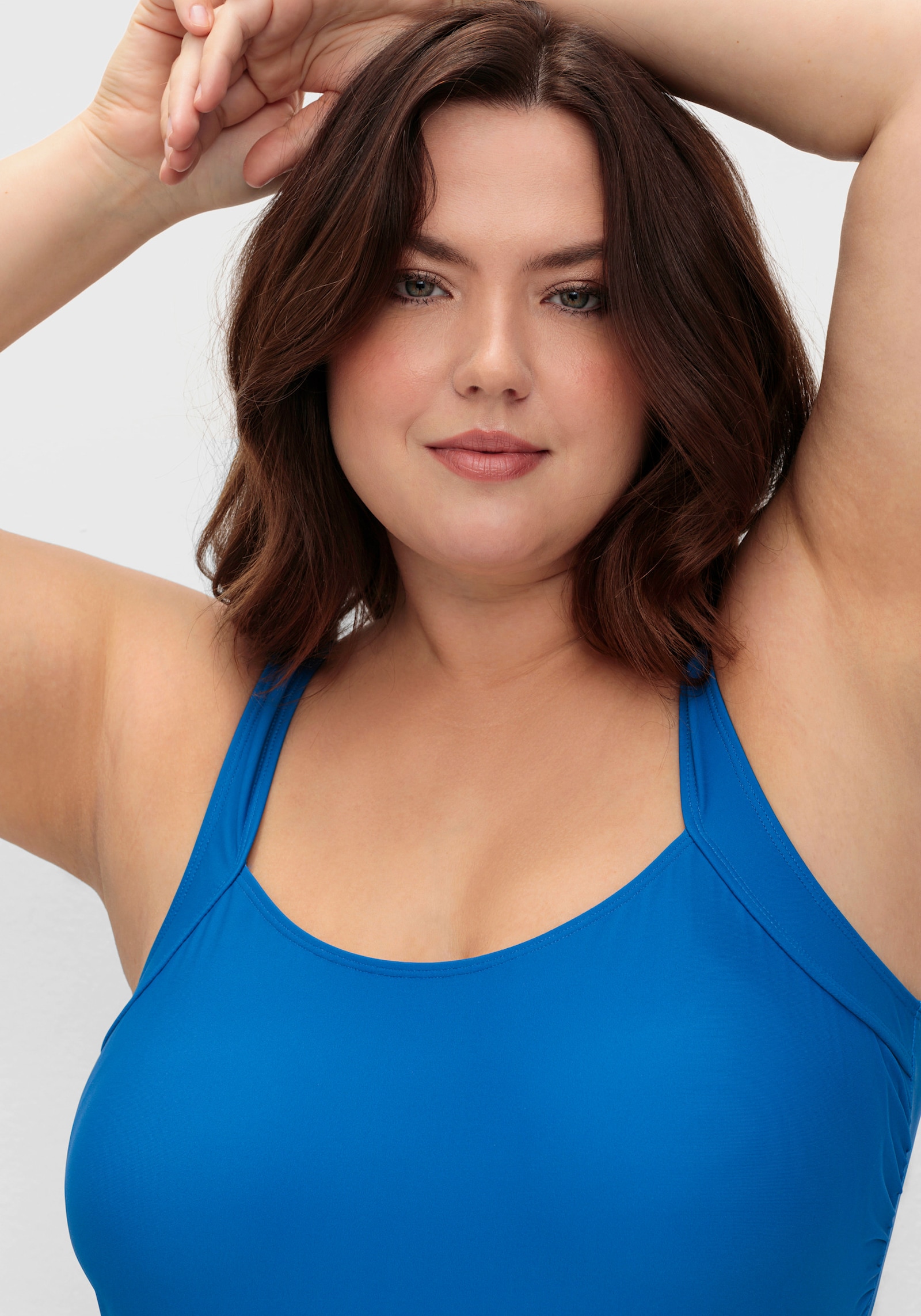 sheego Badpak met diepe uitsnijding op de rug - kobaltblauw