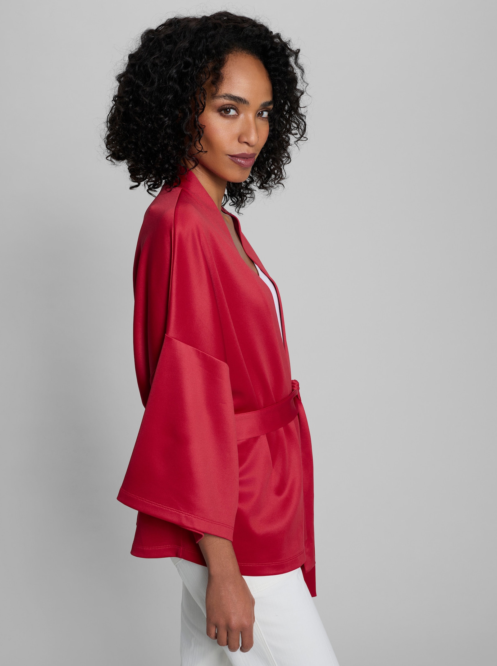 heine Shirtjacke im Kimono-Look - rot