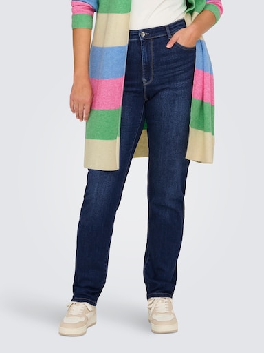 ONLY CARMAKOMA Slim-fit-Jeans - dark blue denim