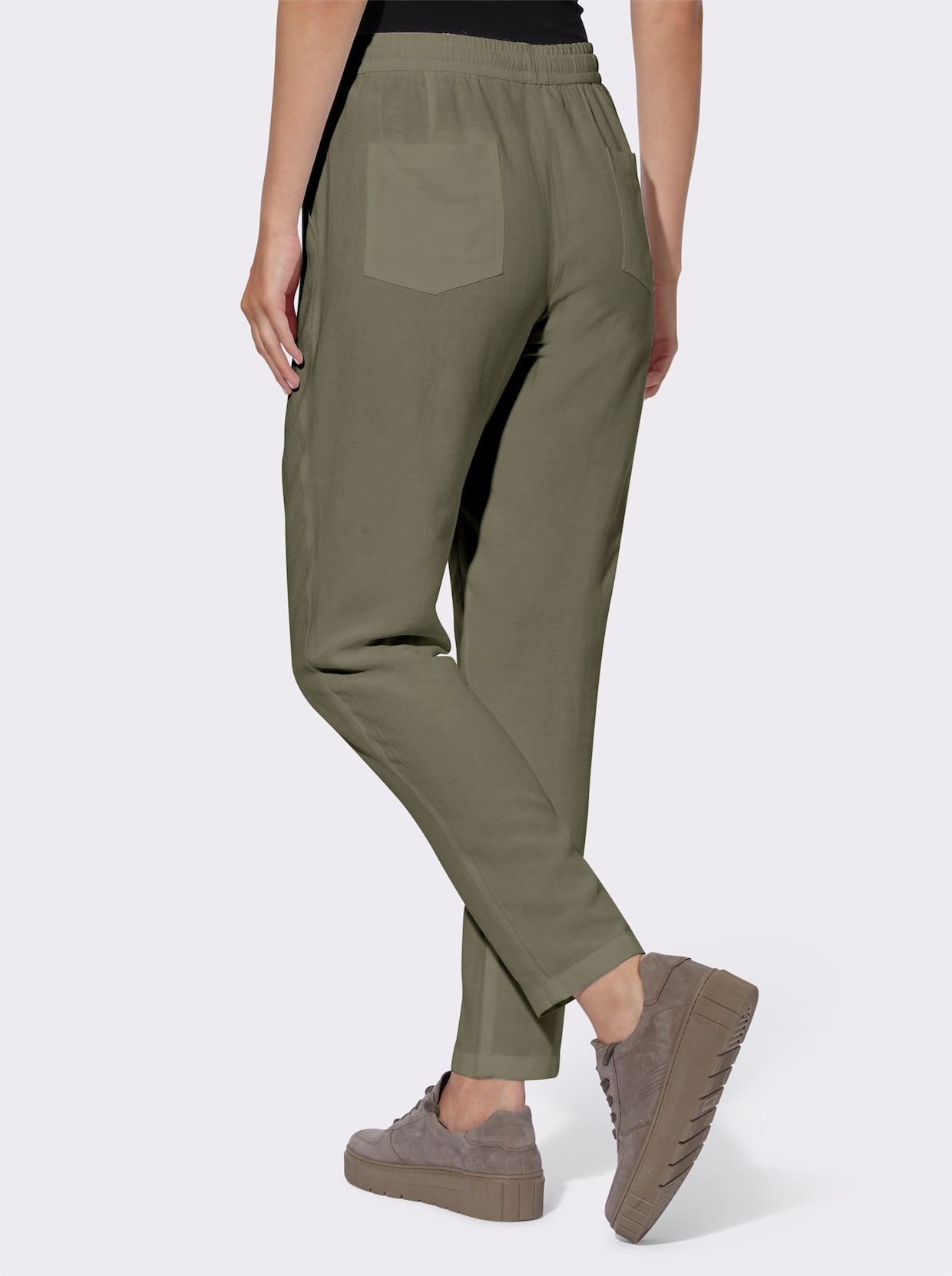 heine comfortbroek - kaki
