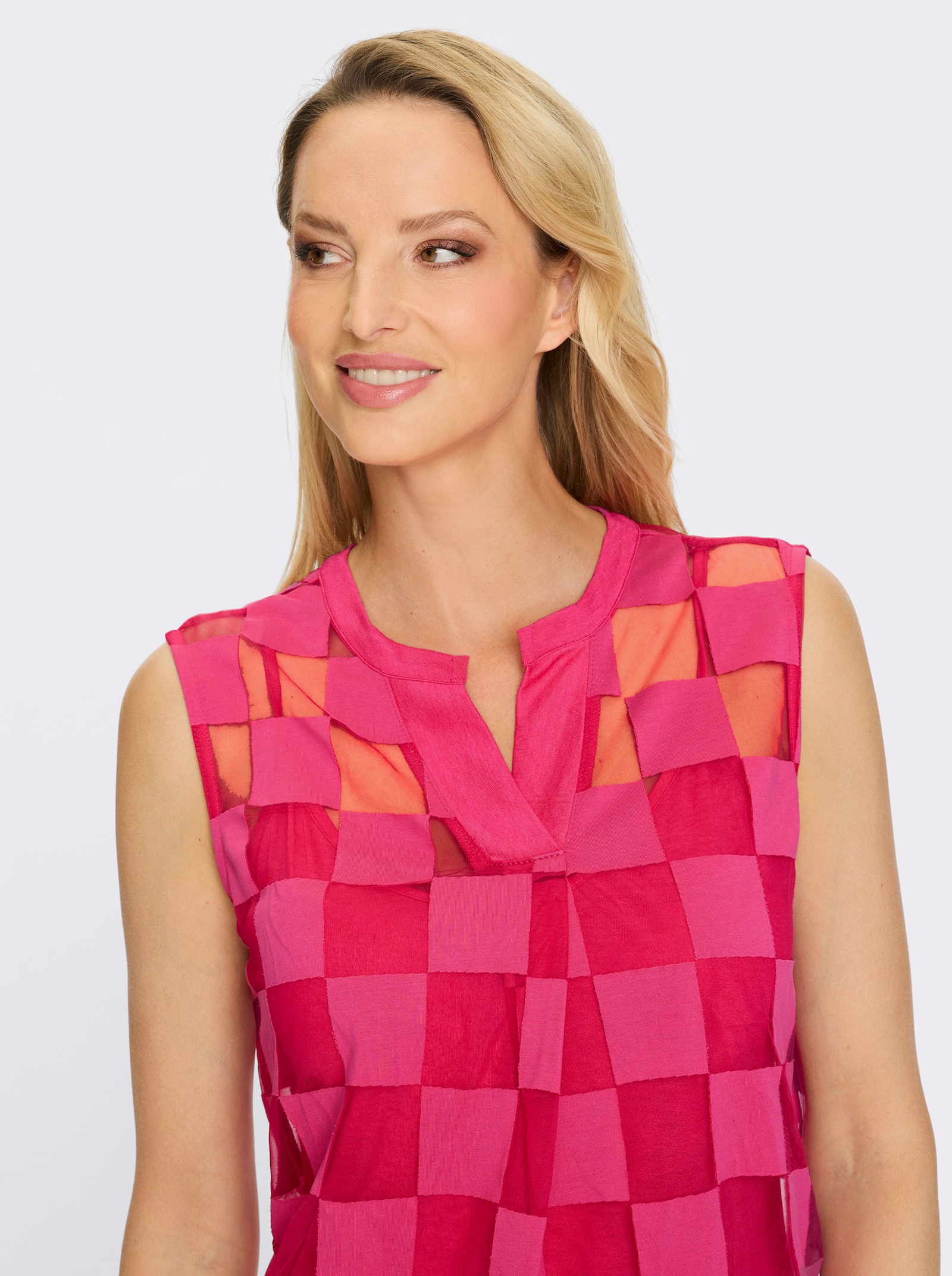 heine Shirttop in 2-in-1-Optik - pink