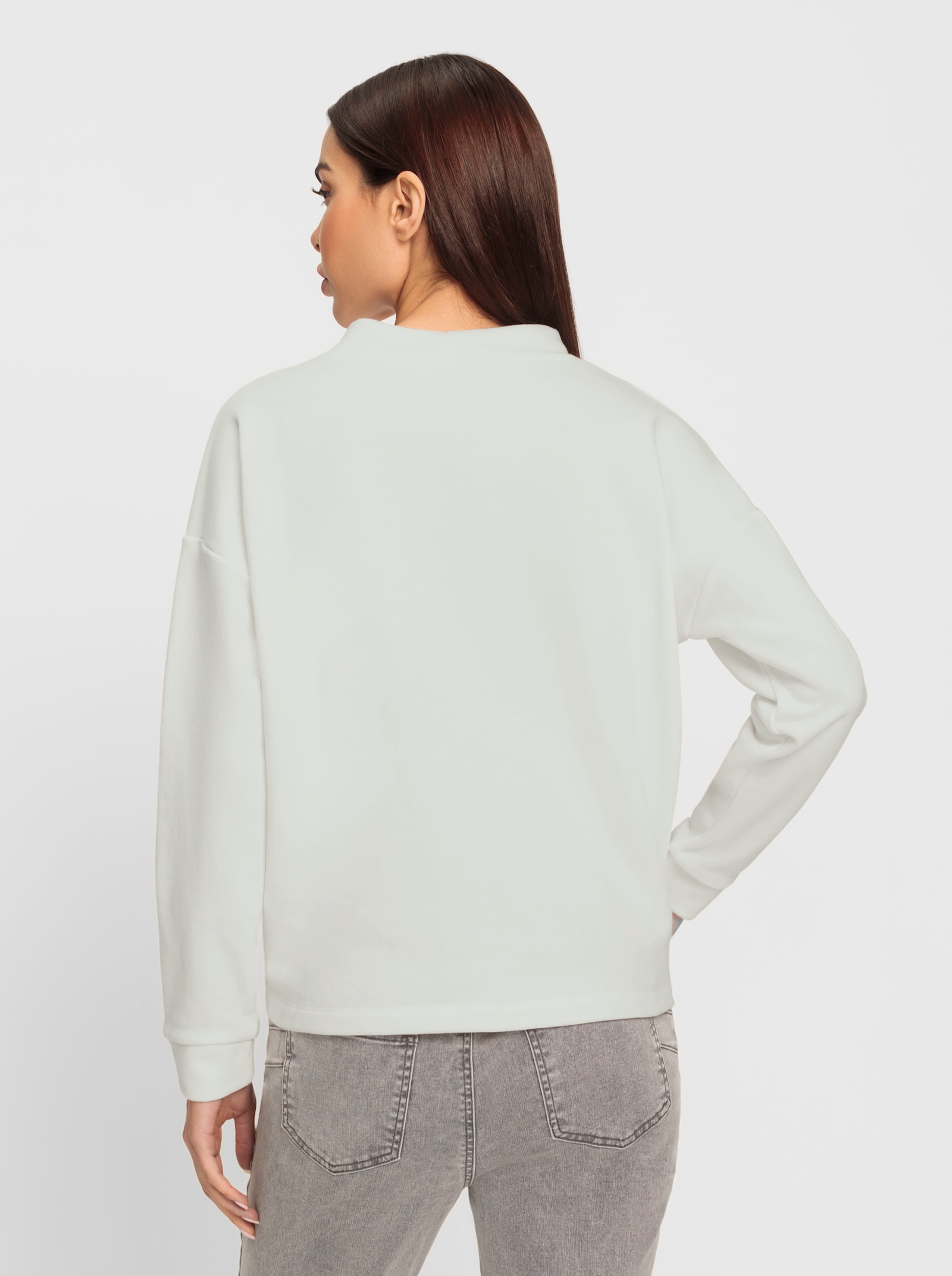 heine Sweatshirt avec col montant - écru