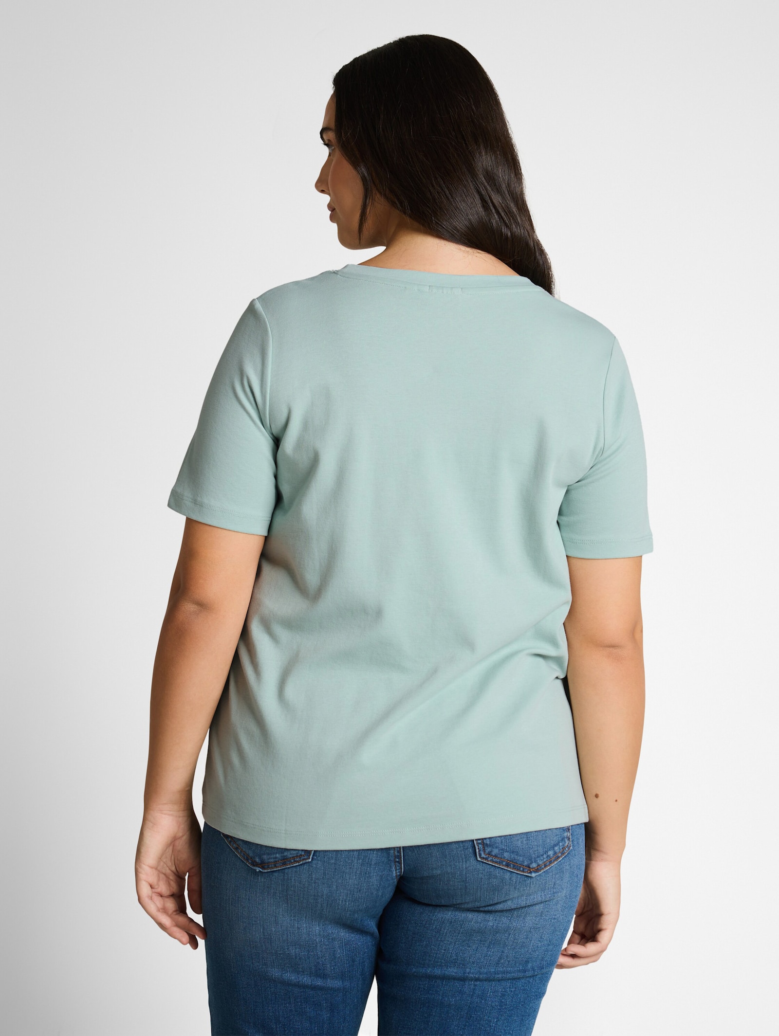 TOM TAILOR PLUS T-Shirt - soft dusty blue