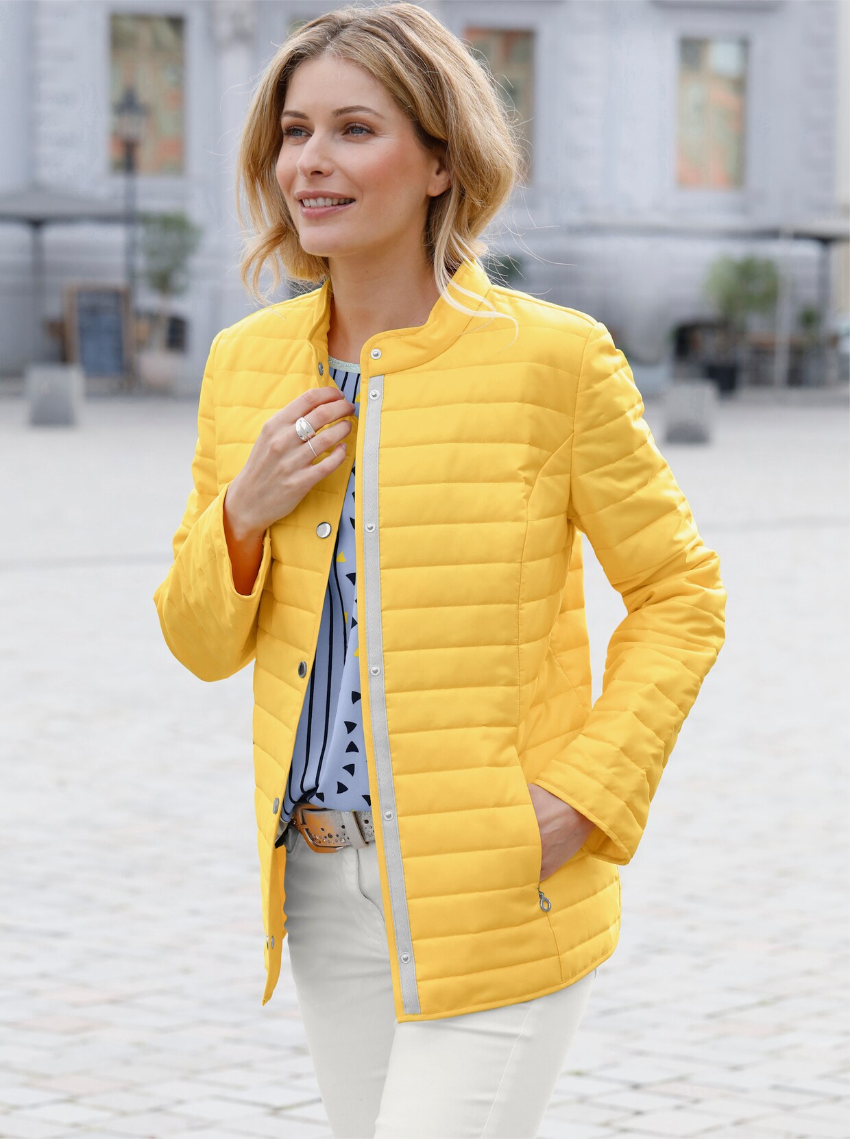Steppjacke - gelb