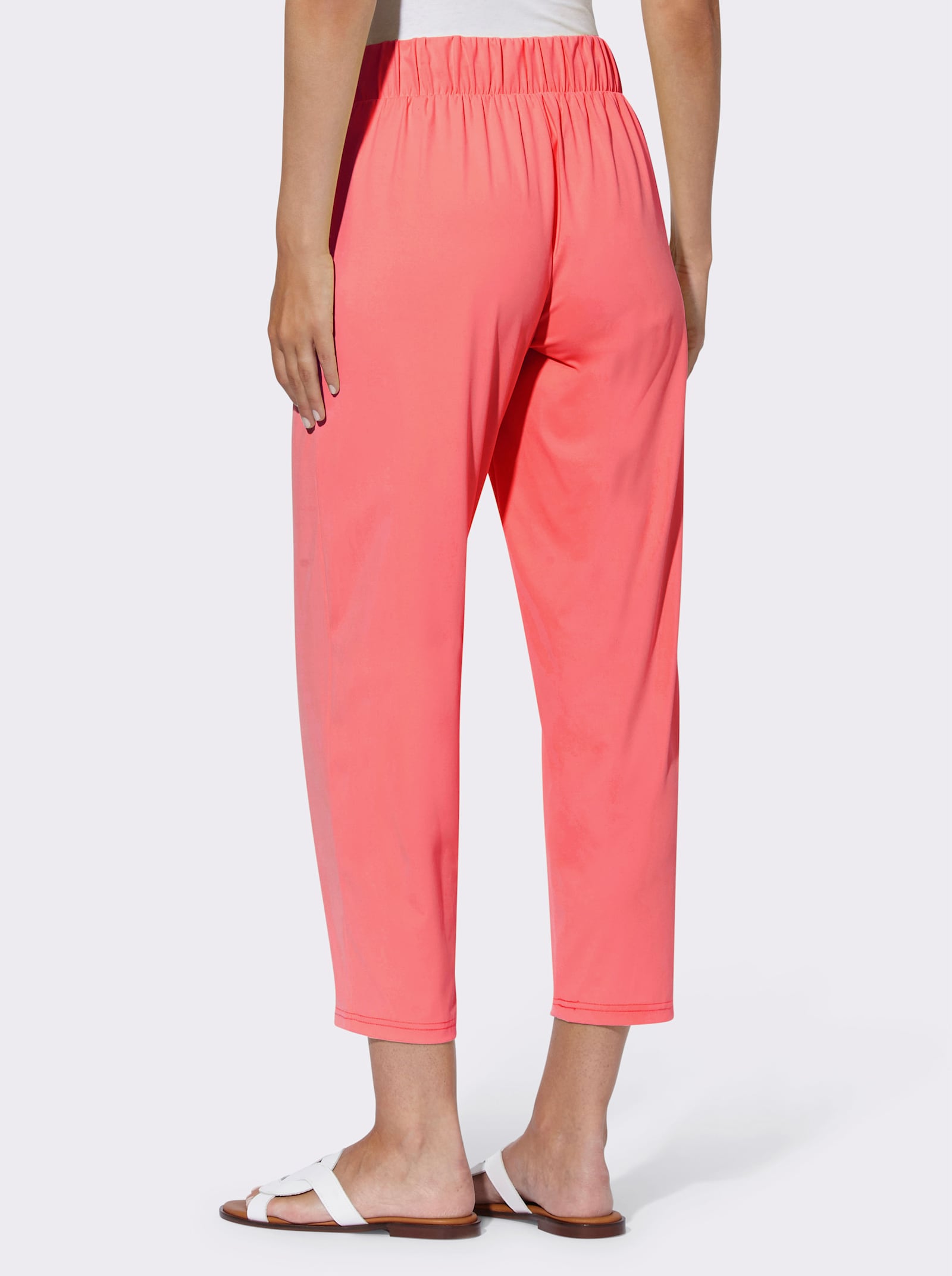 heine Pantalon Jogpant avec ceinture élastique - corail