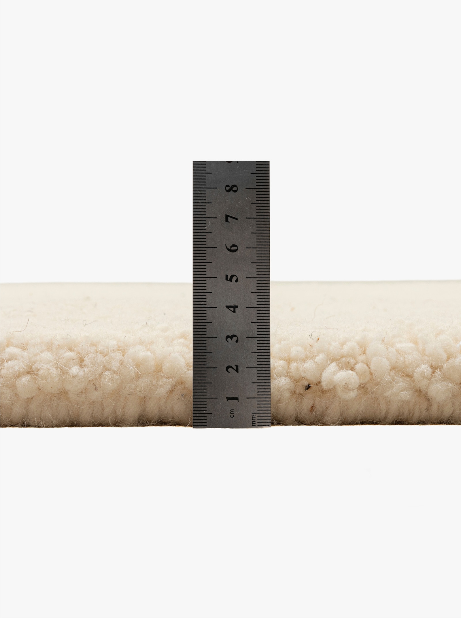Theko Teppich - wollweiß