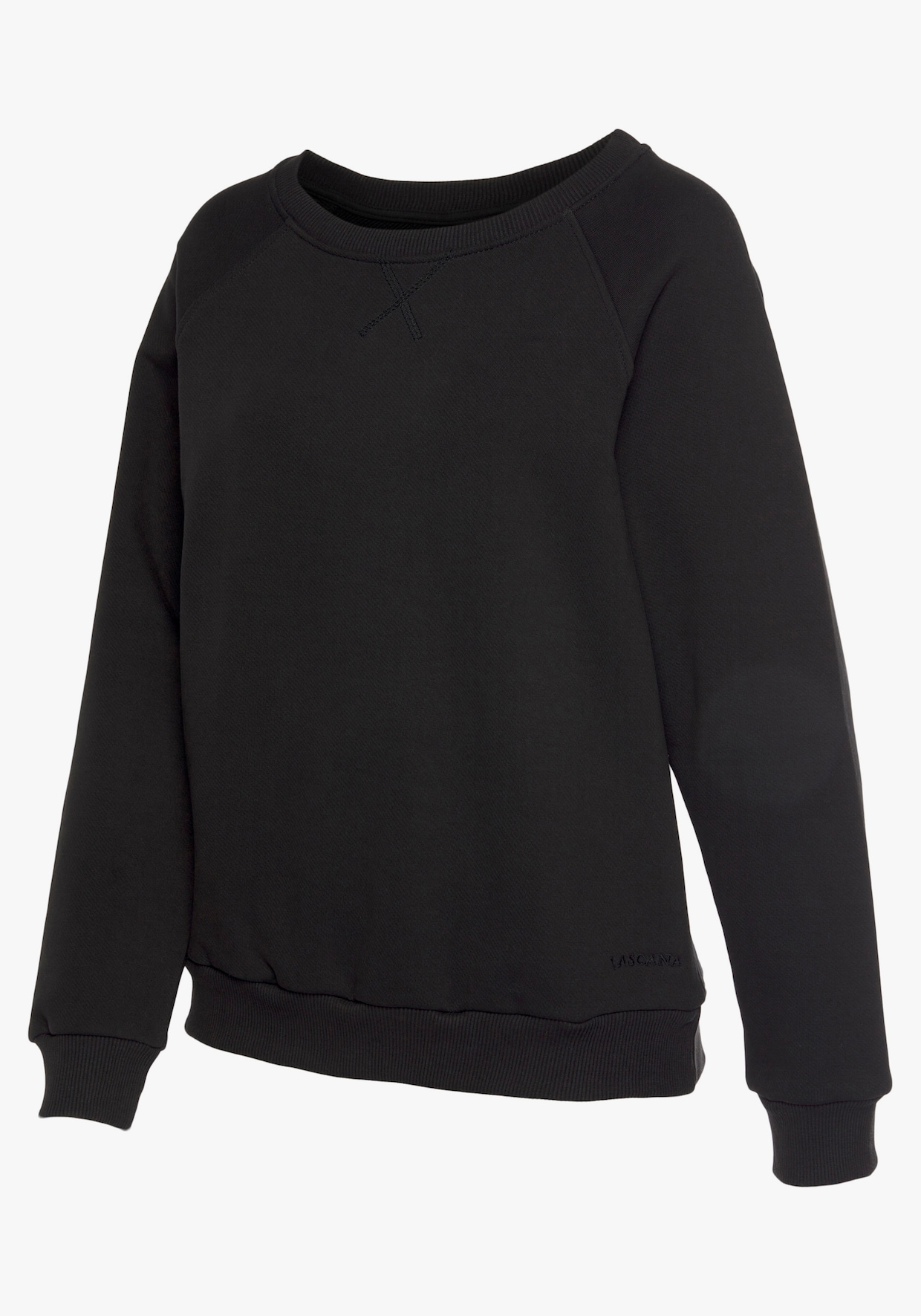 LASCANA Sweatshirt - schwarz