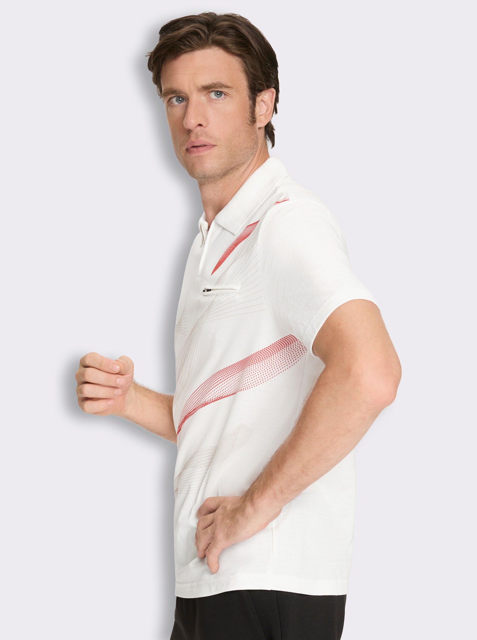 Catamaran Sports Funktionsshirt in Pikee-Qualität - ecru