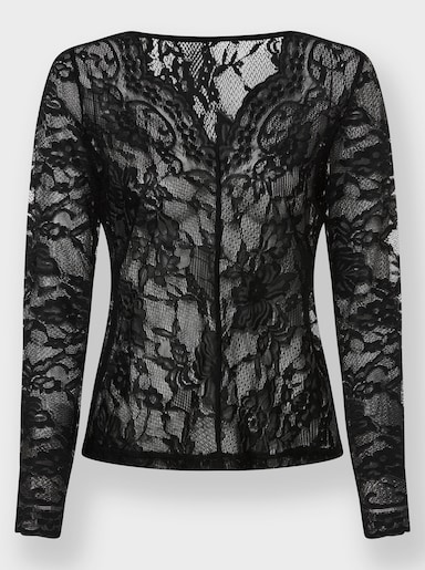 heine Spitzenshirt - schwarz