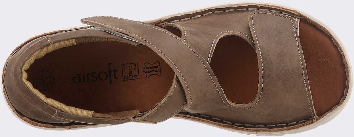airsoft comfort+ Sandalette - braun