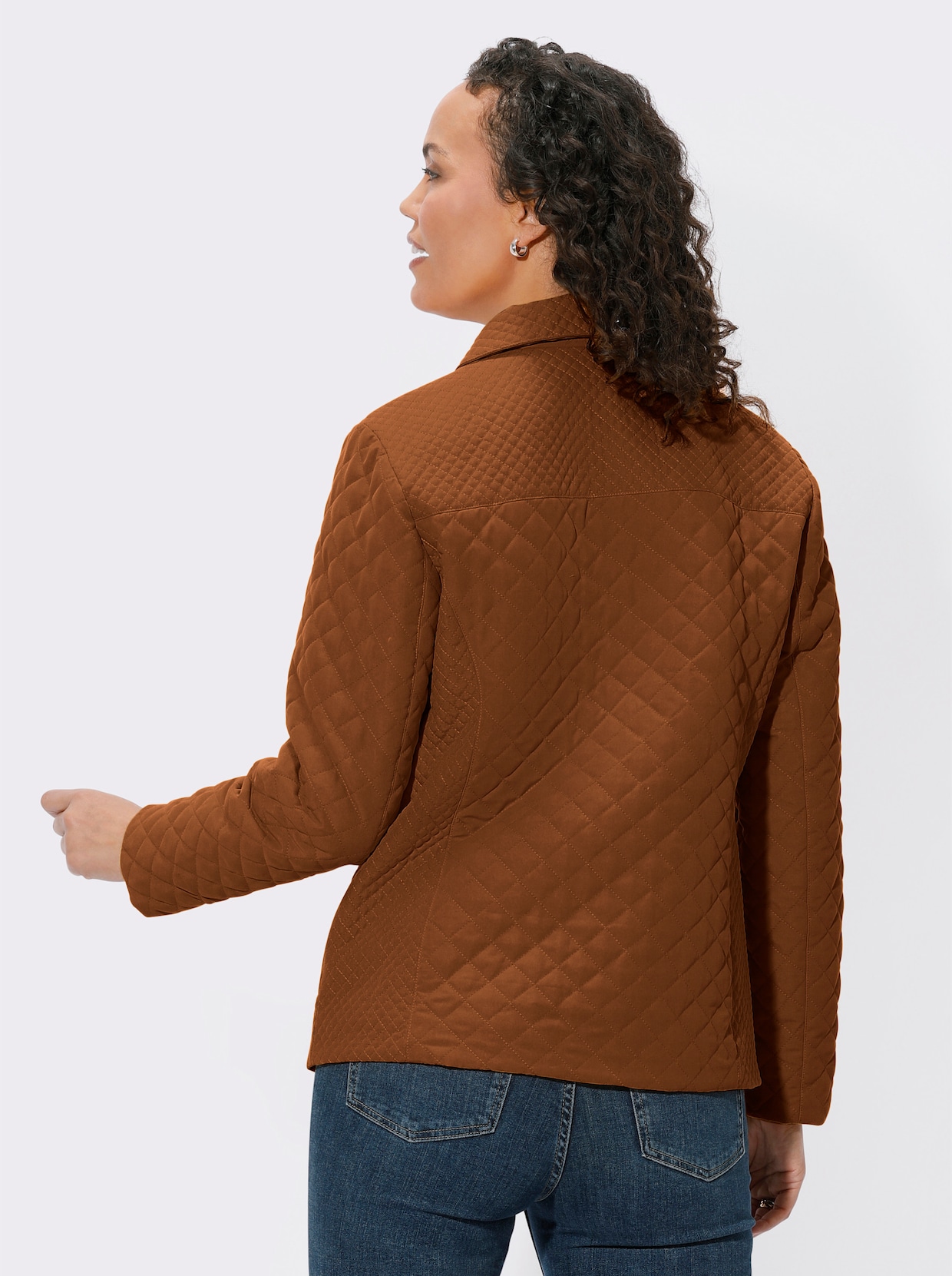 Steppjacke - cognac