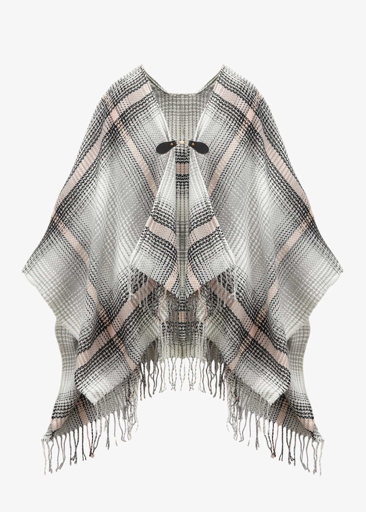 LASCANA Poncho en tricot - gris-rose