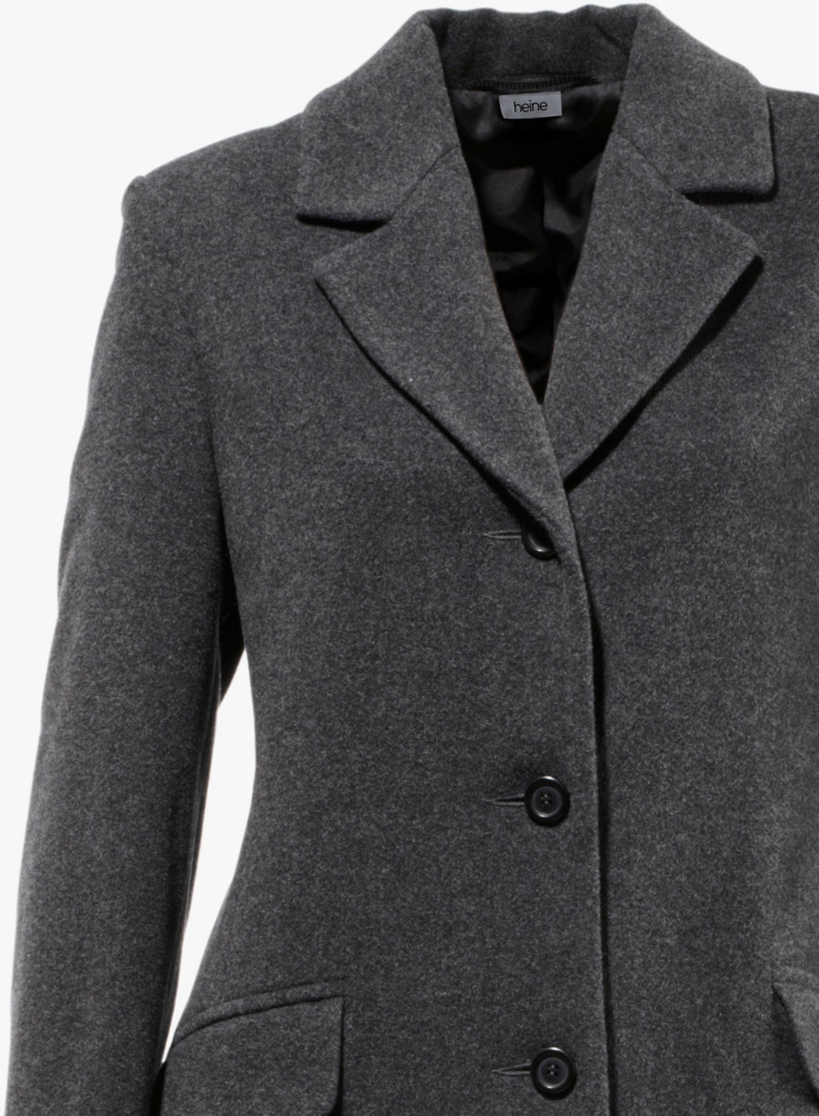 heine Manteau coupe longue - anthracite