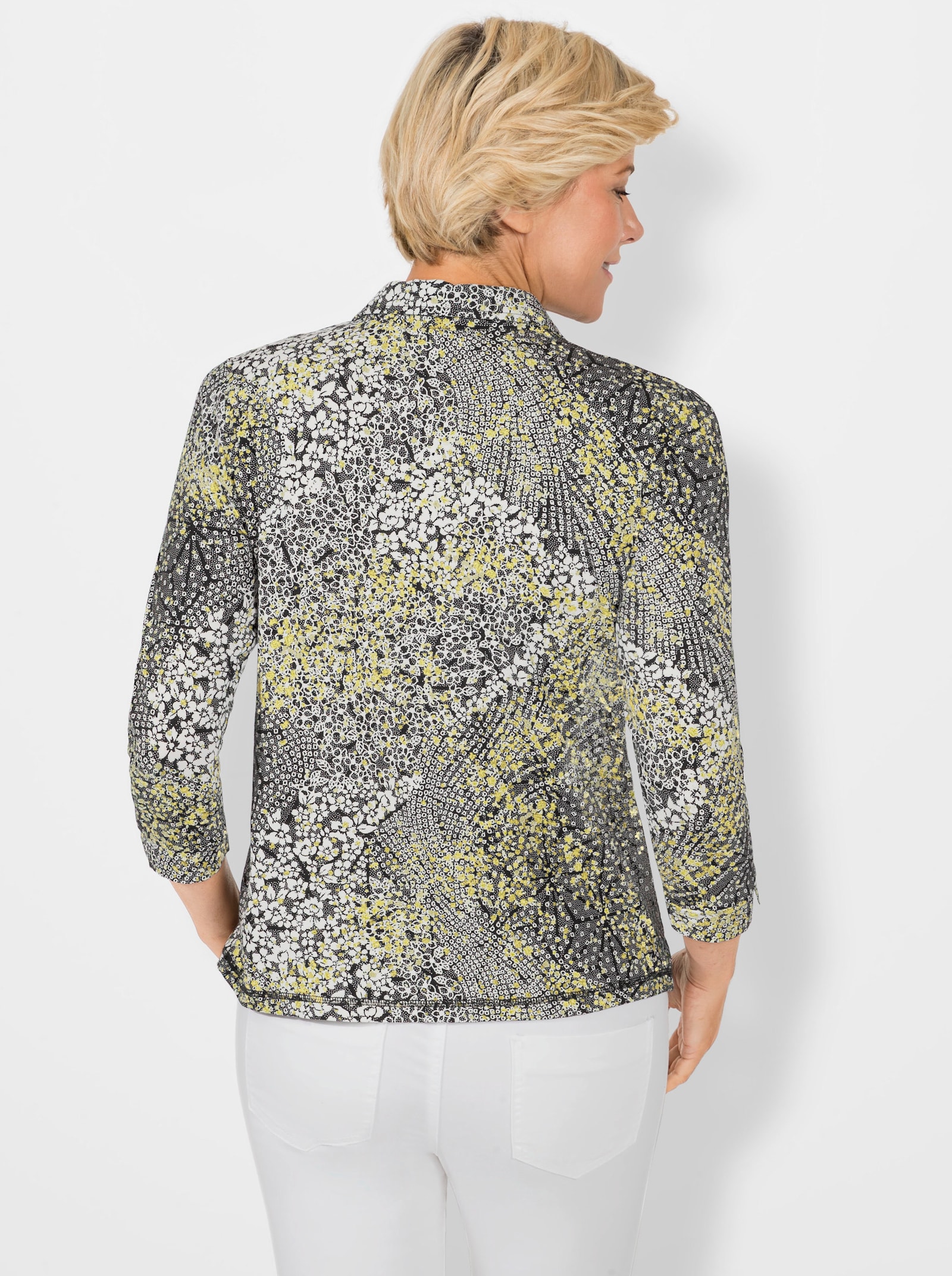 Poloshirt met print - vanille geprint