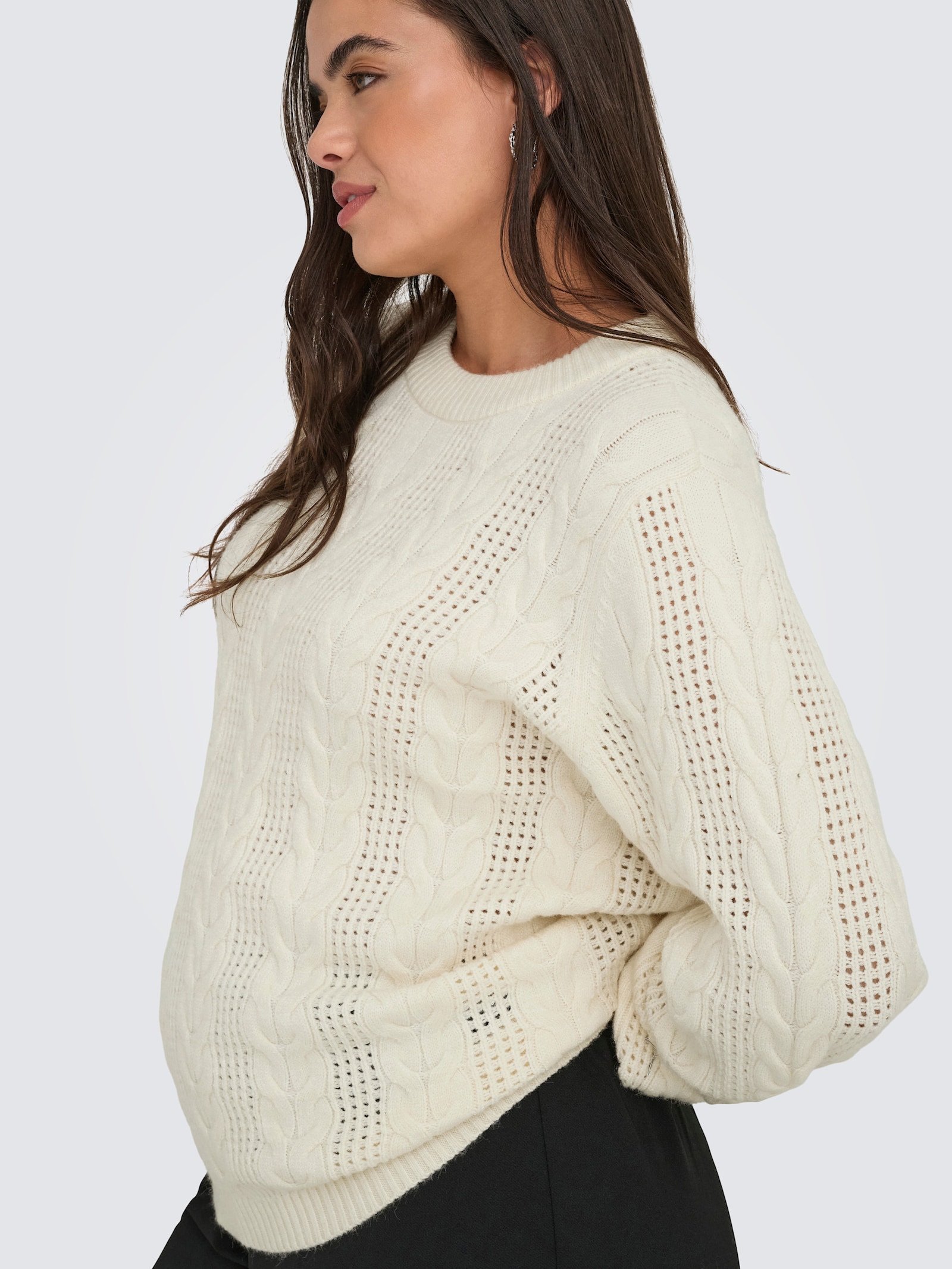 ONLY CARMAKOMA Strickpullover - whitecap gray