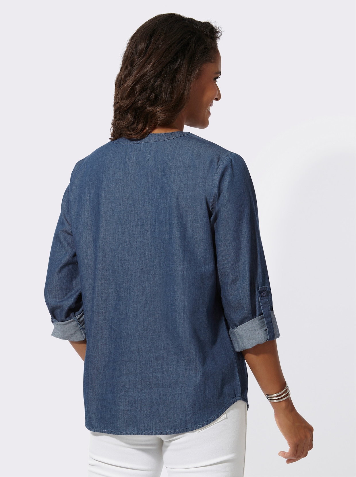 Jeanstuniek - blue-stonewashed