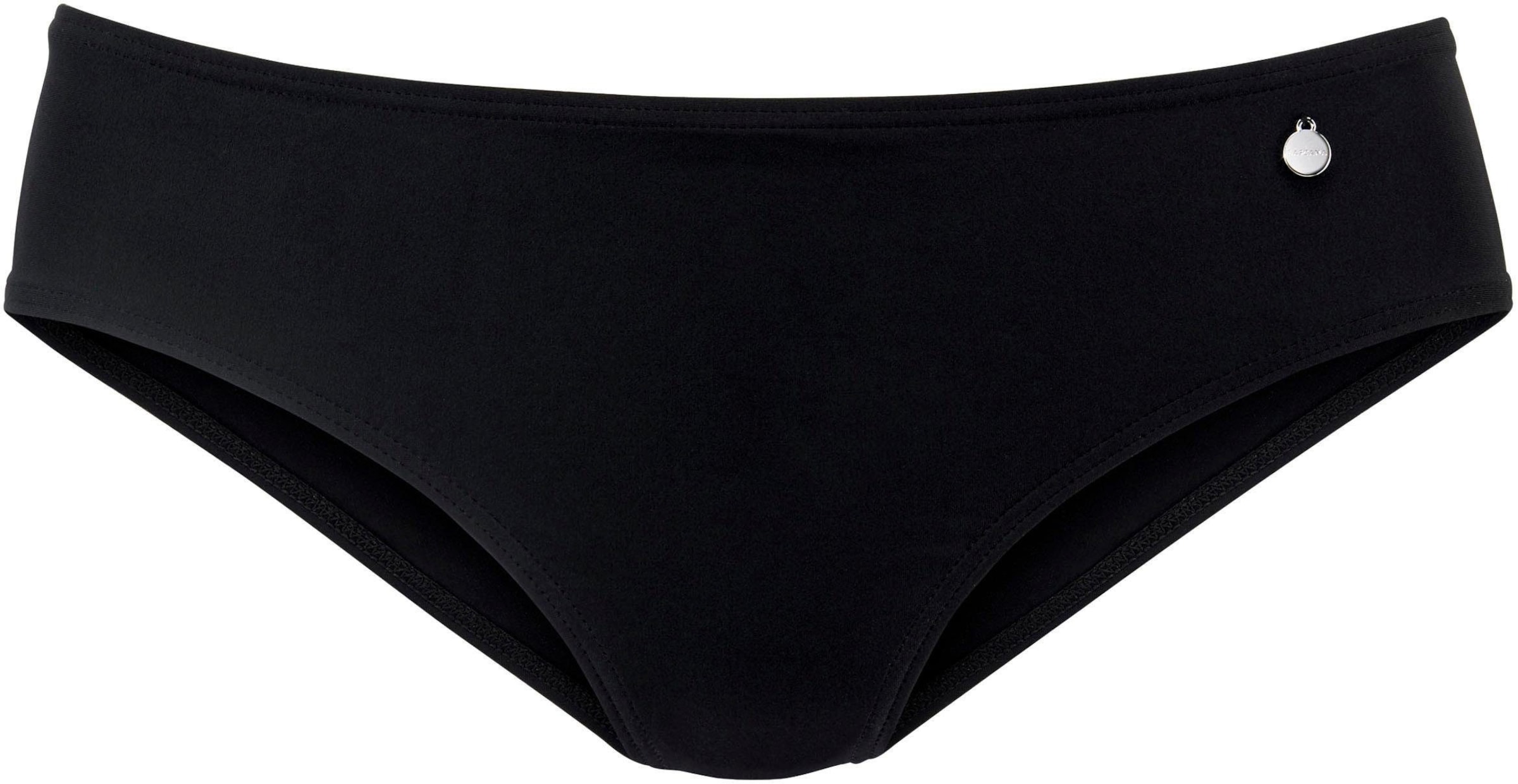 nk Design günstig Kaufen-Bikini-Hose in schwarz von LASCANA. Bikini-Hose in schwarz von LASCANA <![CDATA[Bikini-Hose von LASCANA im femininen Pünktchendesign oder unifarben. Die Bikinihose ist seitlich etwas breiter geschnitten.]]>. 