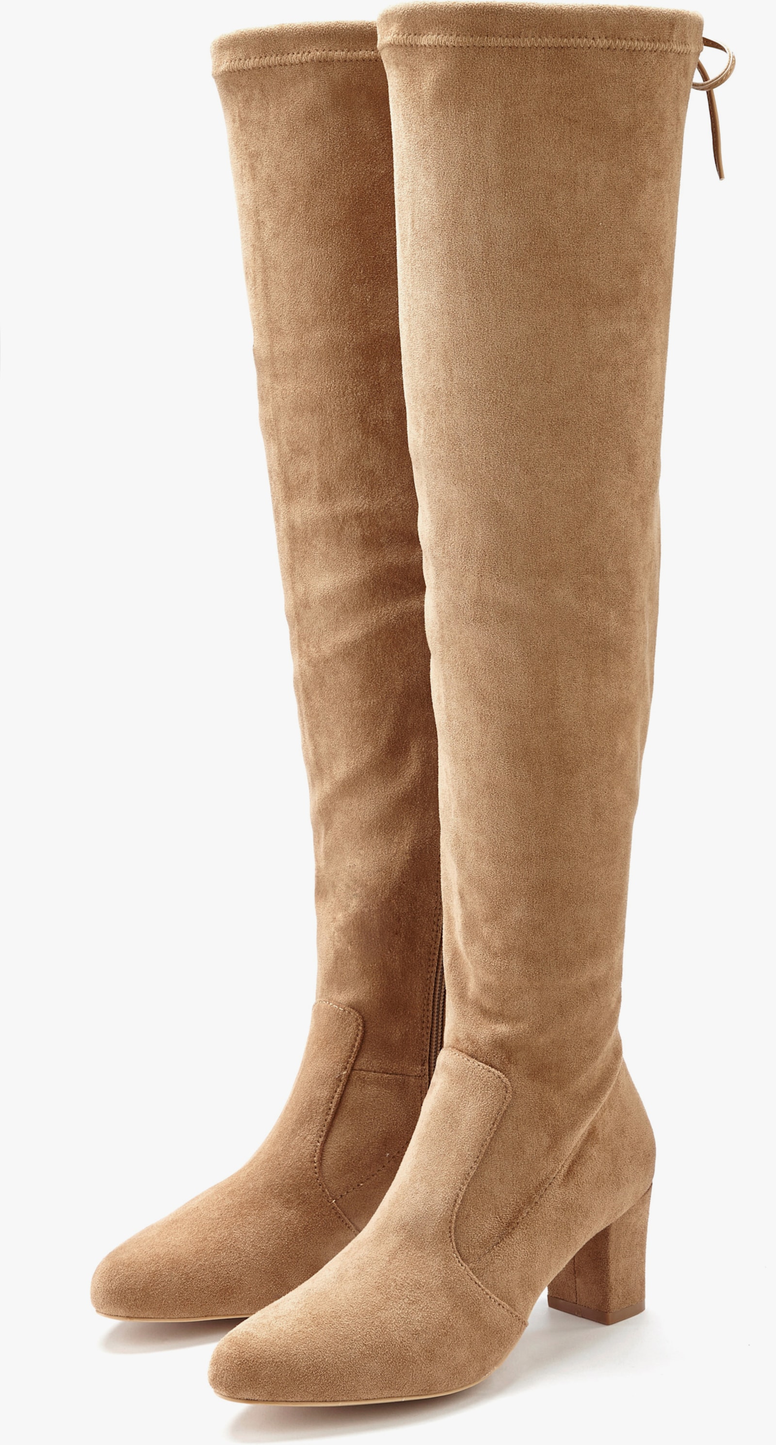 LASCANA Overkneestiefel - sand