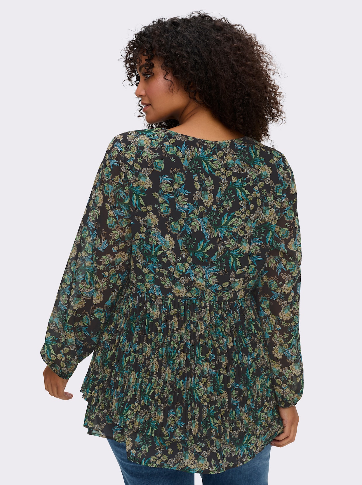 sheego by Joe Browns Tunika - schwarz-bedruckt
