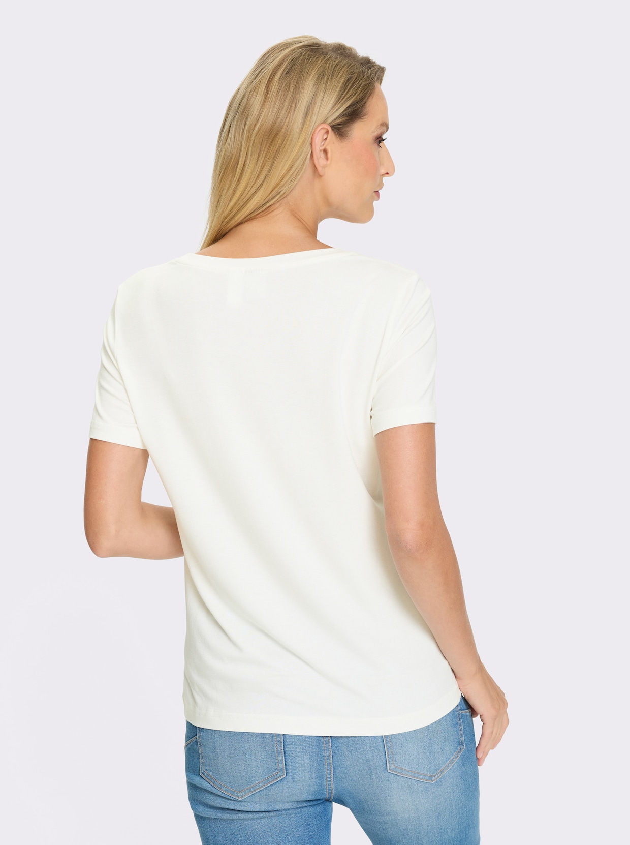 heine Kurzarmshirt - ecru