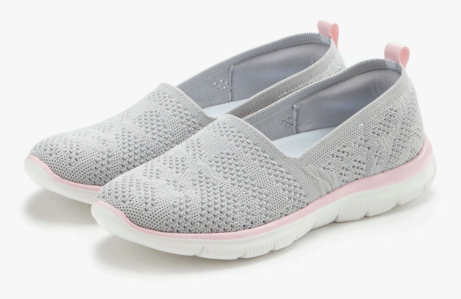 LASCANA Slipper - grau/rosé