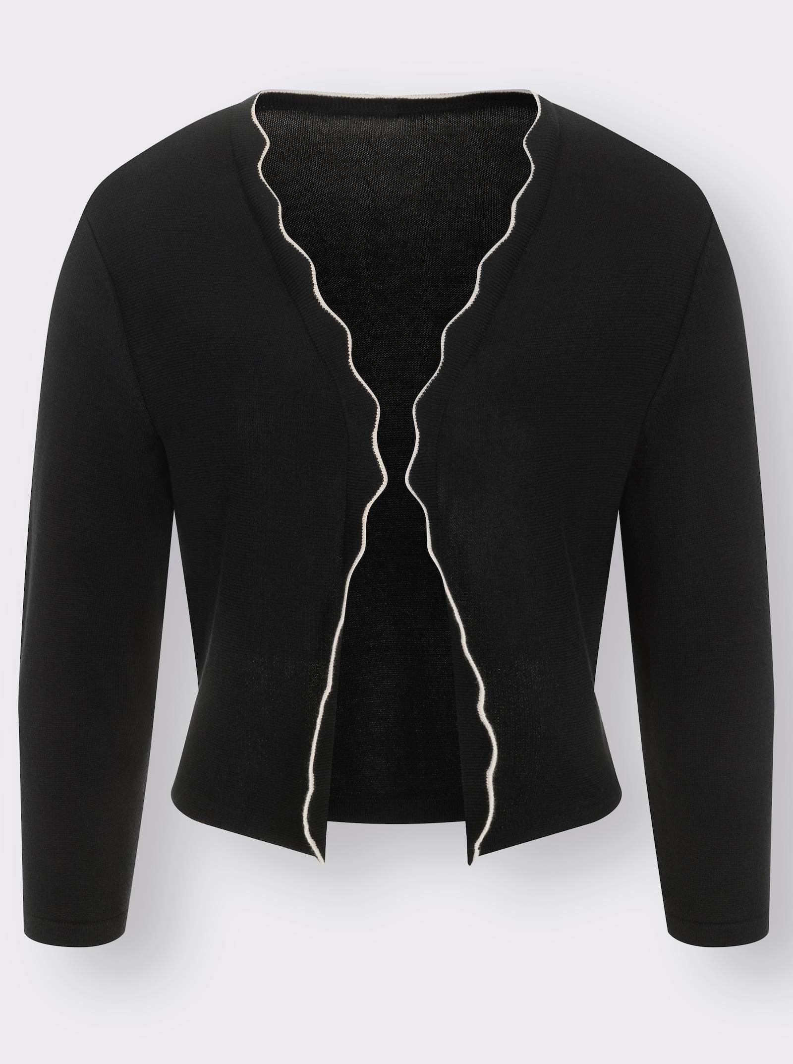 Bolero in Feinstrick-Qualität - schwarz