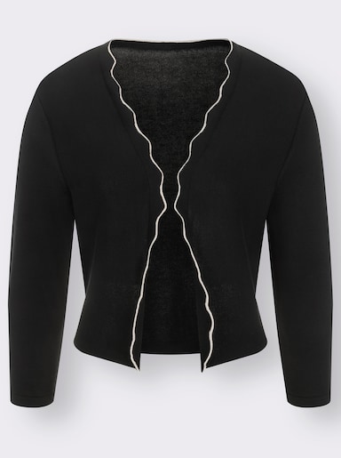 Bolero in Feinstrick-Qualität - schwarz
