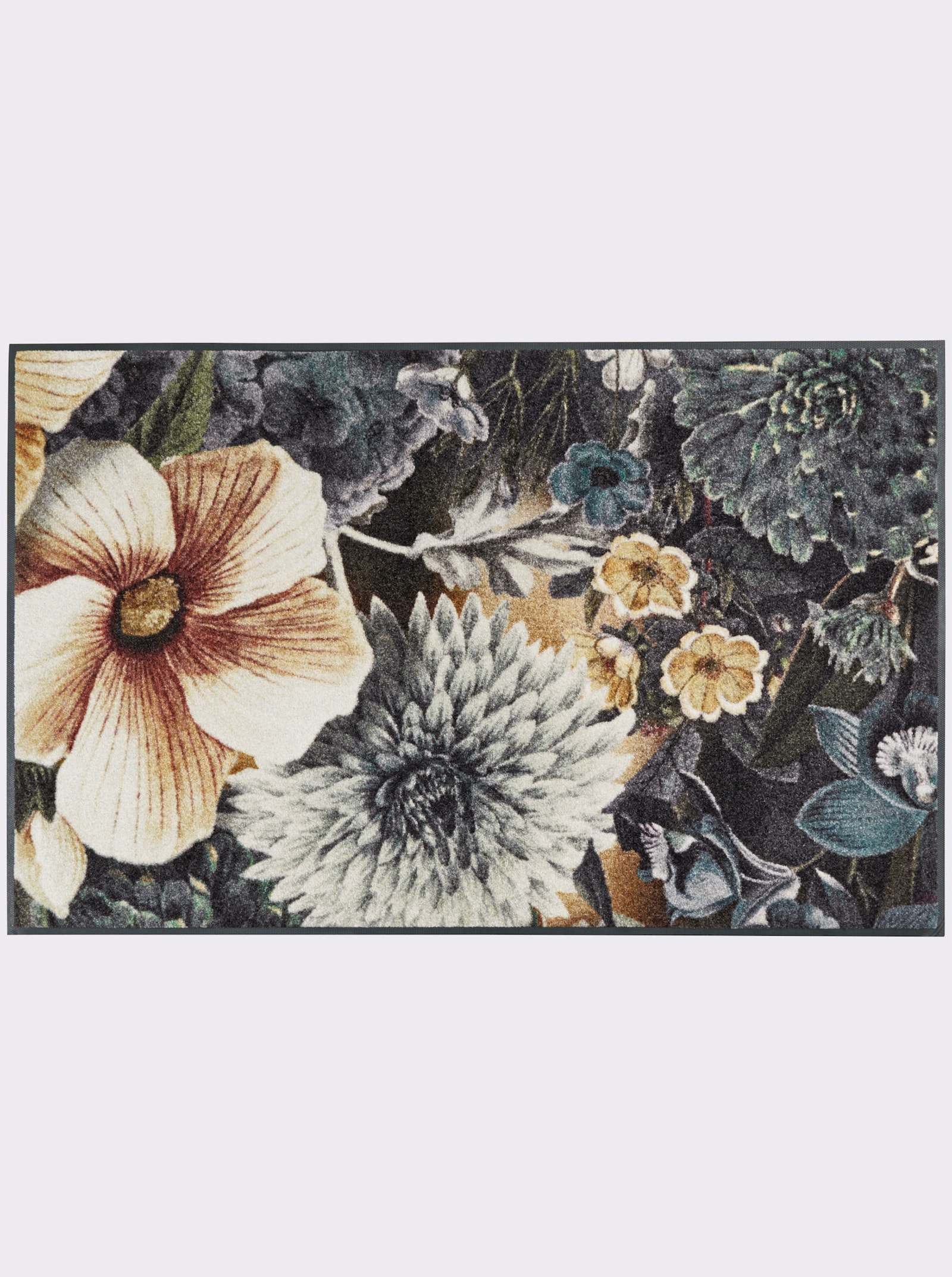 wash+dry by Kleen-Tex Paillasson - bleu pétrole-naturel