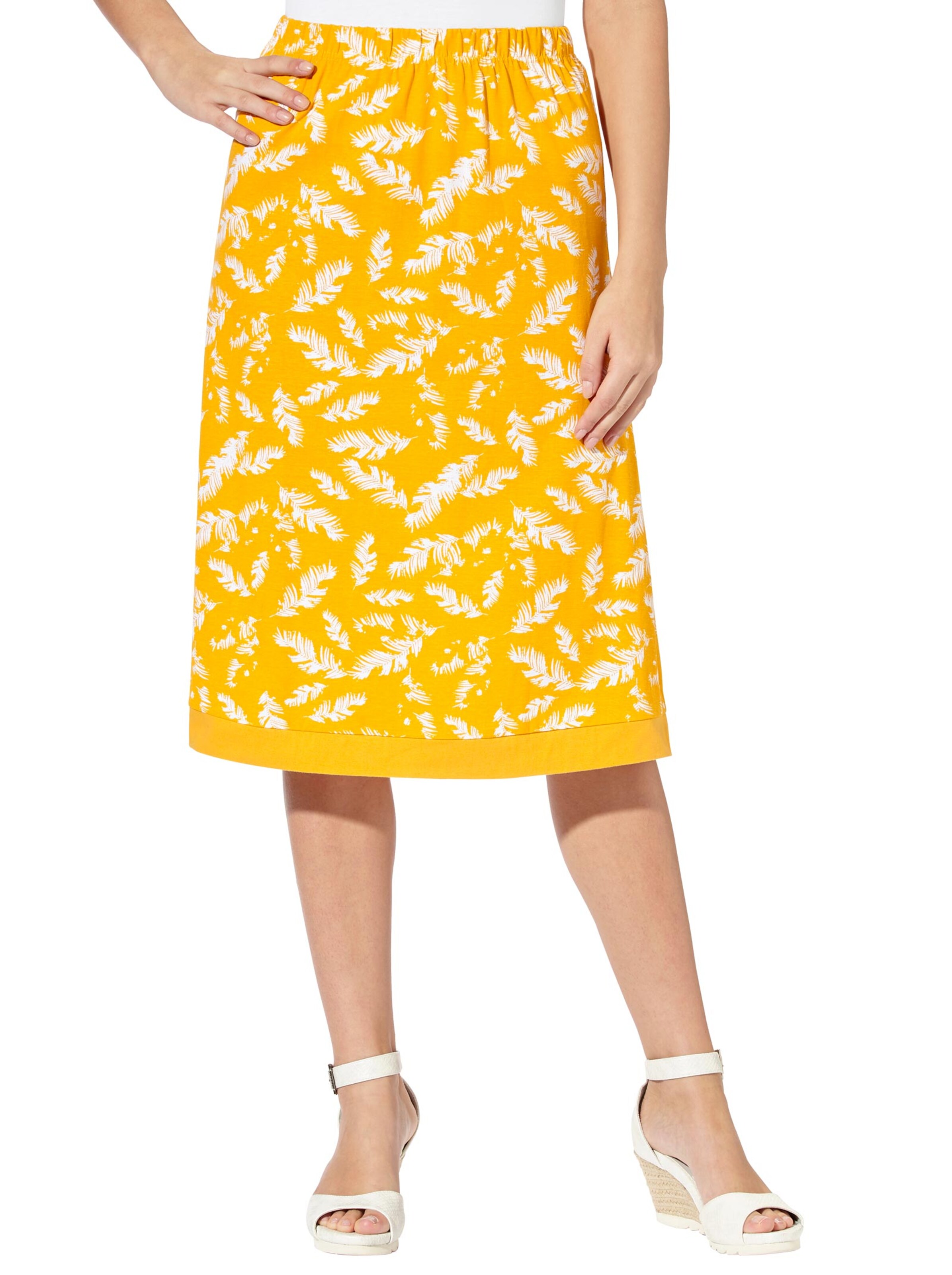 Rock - gelb-gemustert